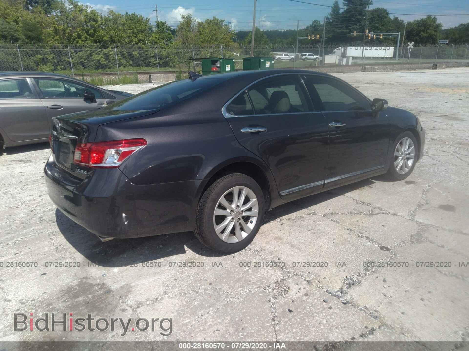 2012 LEXUS ES 350 - VIN: JTHBK1EG7C2510125 - Фото 4