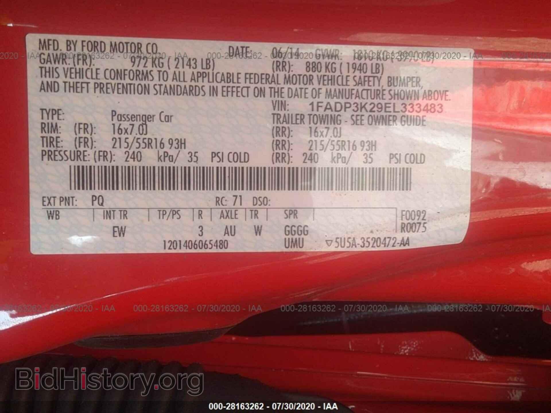 2014 FORD FOCUS - VIN: 1FADP3K29EL333483 - Photo 9