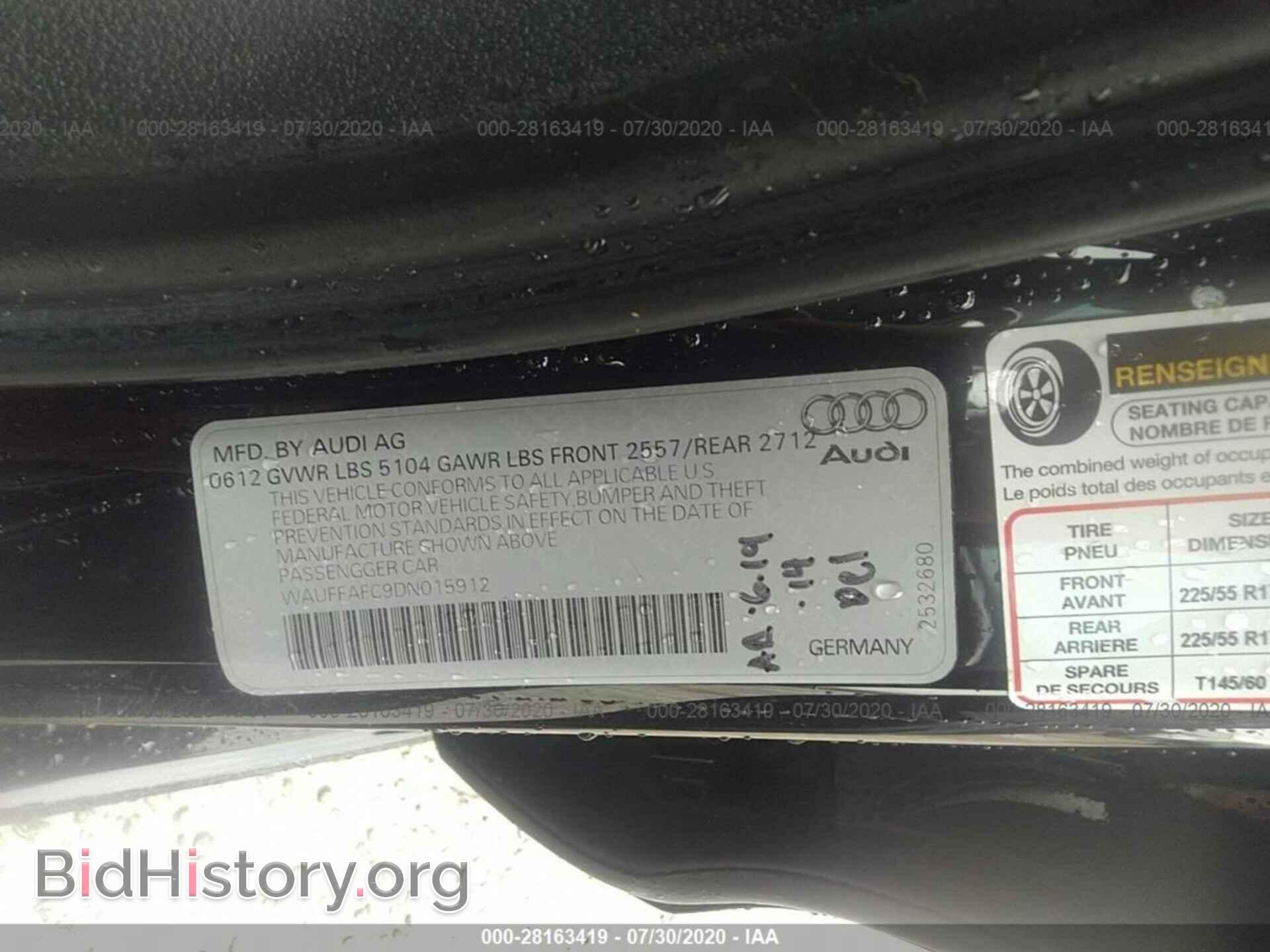 2013 AUDI A6 - VIN: WAUFFAFC9DN015912 - Photo 9