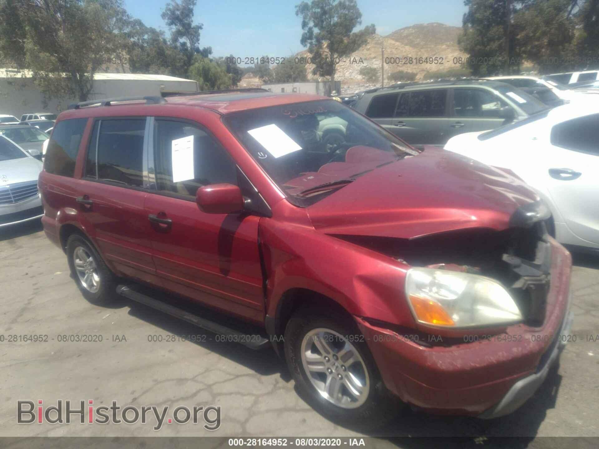 Фотография 2HKYF18585H562889 - HONDA PILOT 2005