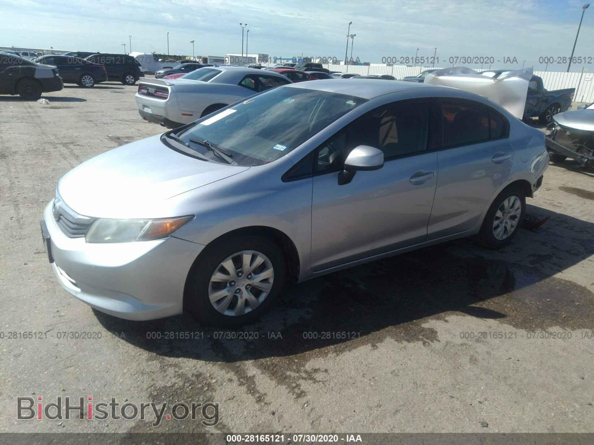 2012 HONDA CIVIC SDN - VIN: 2HGFB2F5XCH314145 - Фото 2