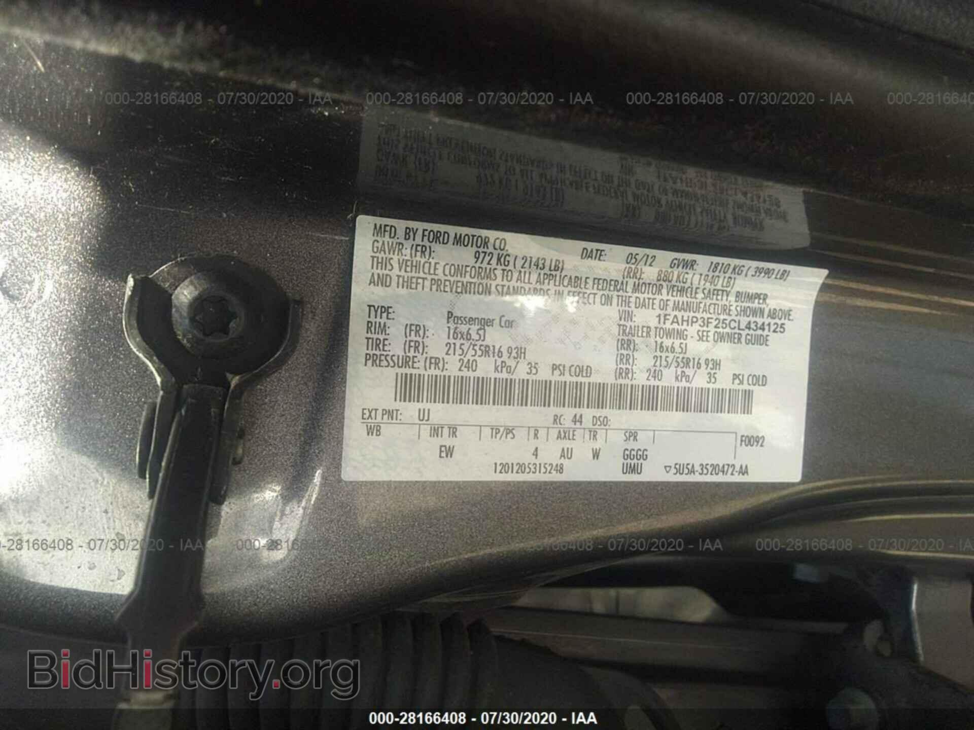 2012 FORD FOCUS - VIN: 1FAHP3F25CL434125 - Фото 9