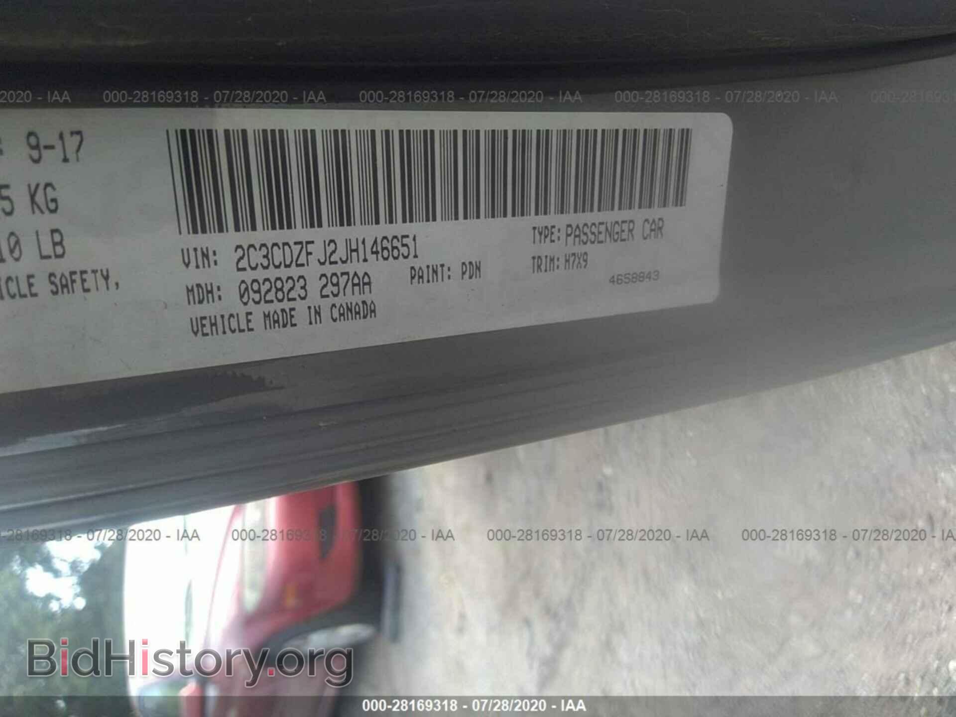 2018 DODGE CHALLENGER - VIN: 2C3CDZFJ2JH146651 - Фото 9
