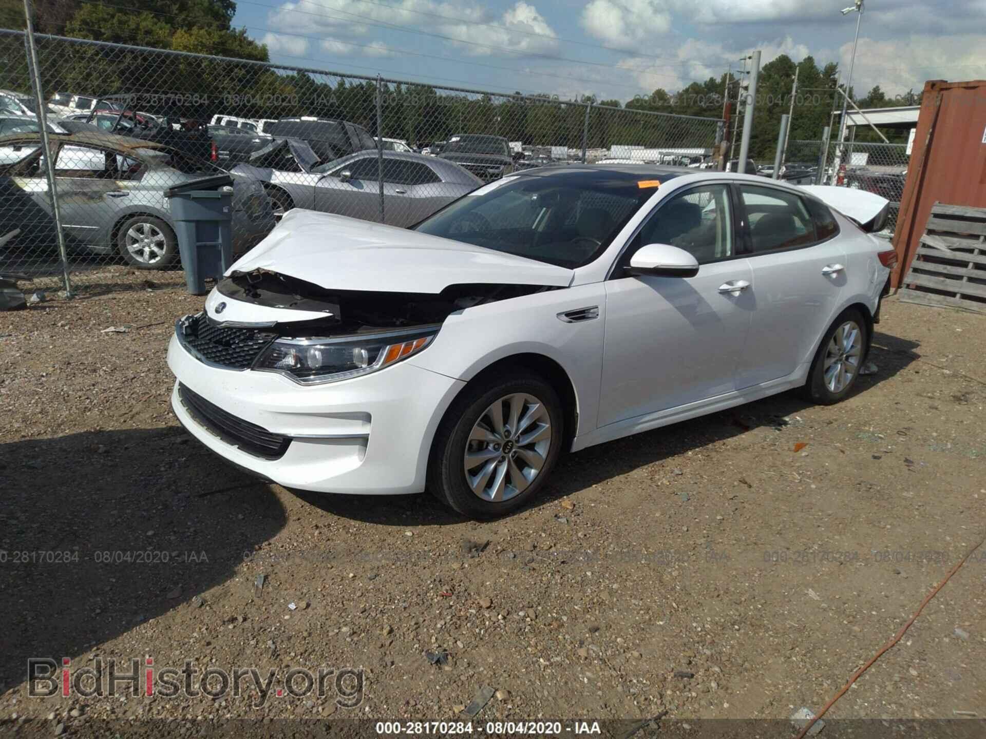 2016 KIA OPTIMA - VIN: 5XXGU4L38GG009876 - Фото 2