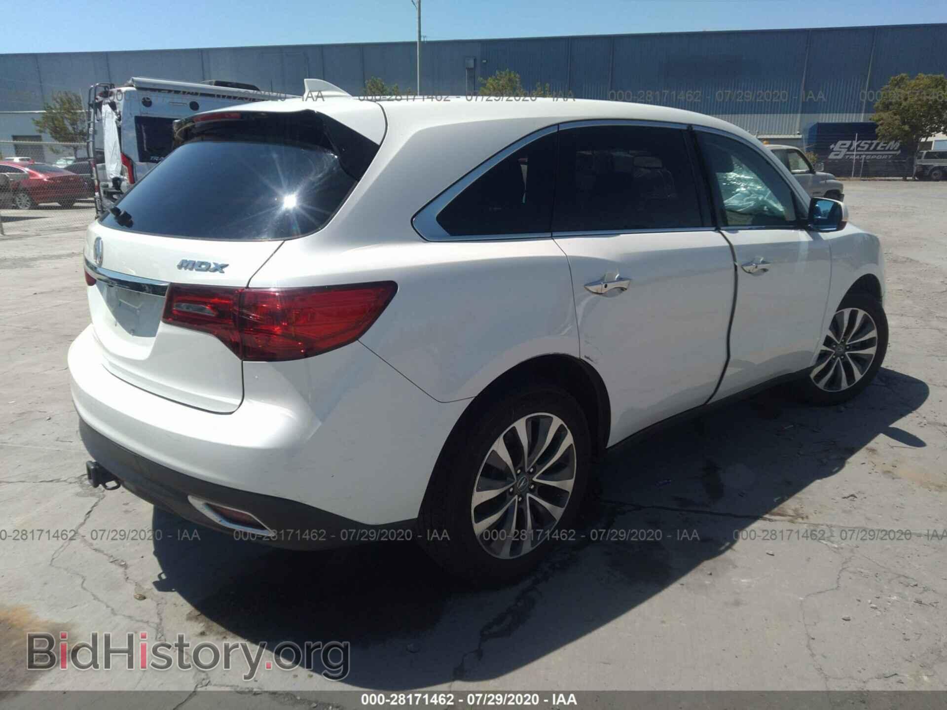 2014 ACURA MDX - VIN: 5FRYD3H44EB015298 - Photo 4