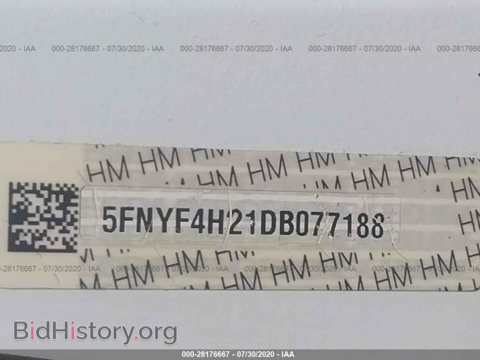 2013 HONDA PILOT - VIN: 5FNYF4H21DB077188 - Фото 9