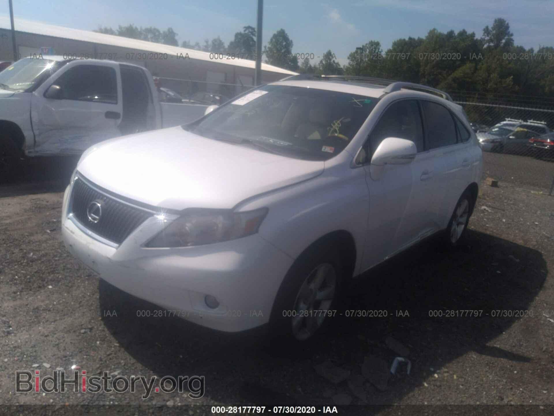 2011 LEXUS RX 350 - VIN: 2T2BK1BA3BC100371 - Фото 2