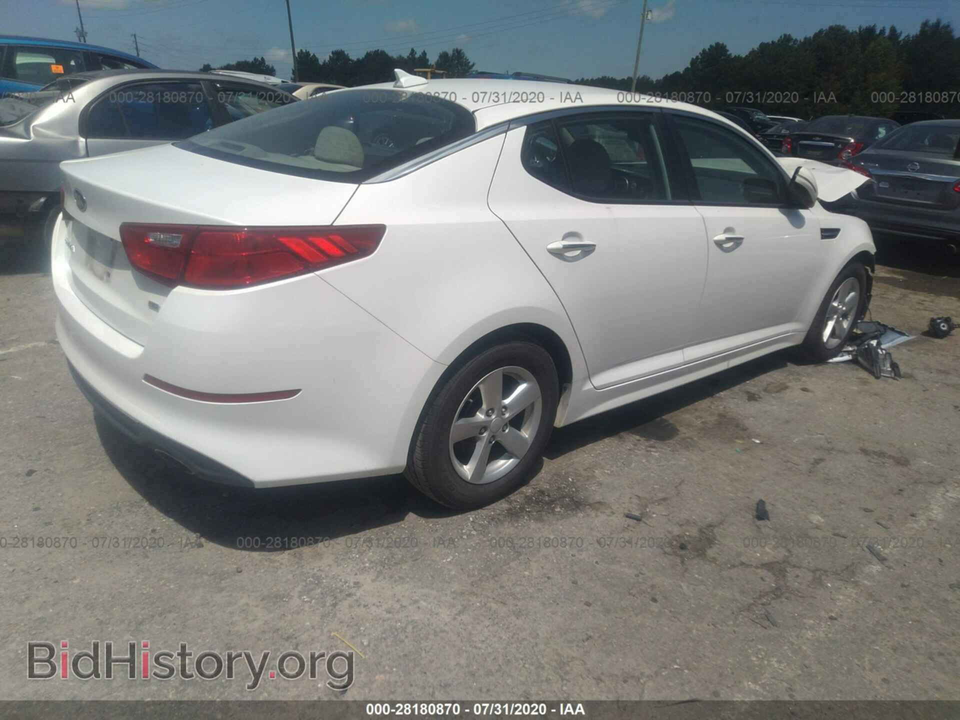 2015 KIA OPTIMA - VIN: KNAGM4A73F5562988 - Photo 4