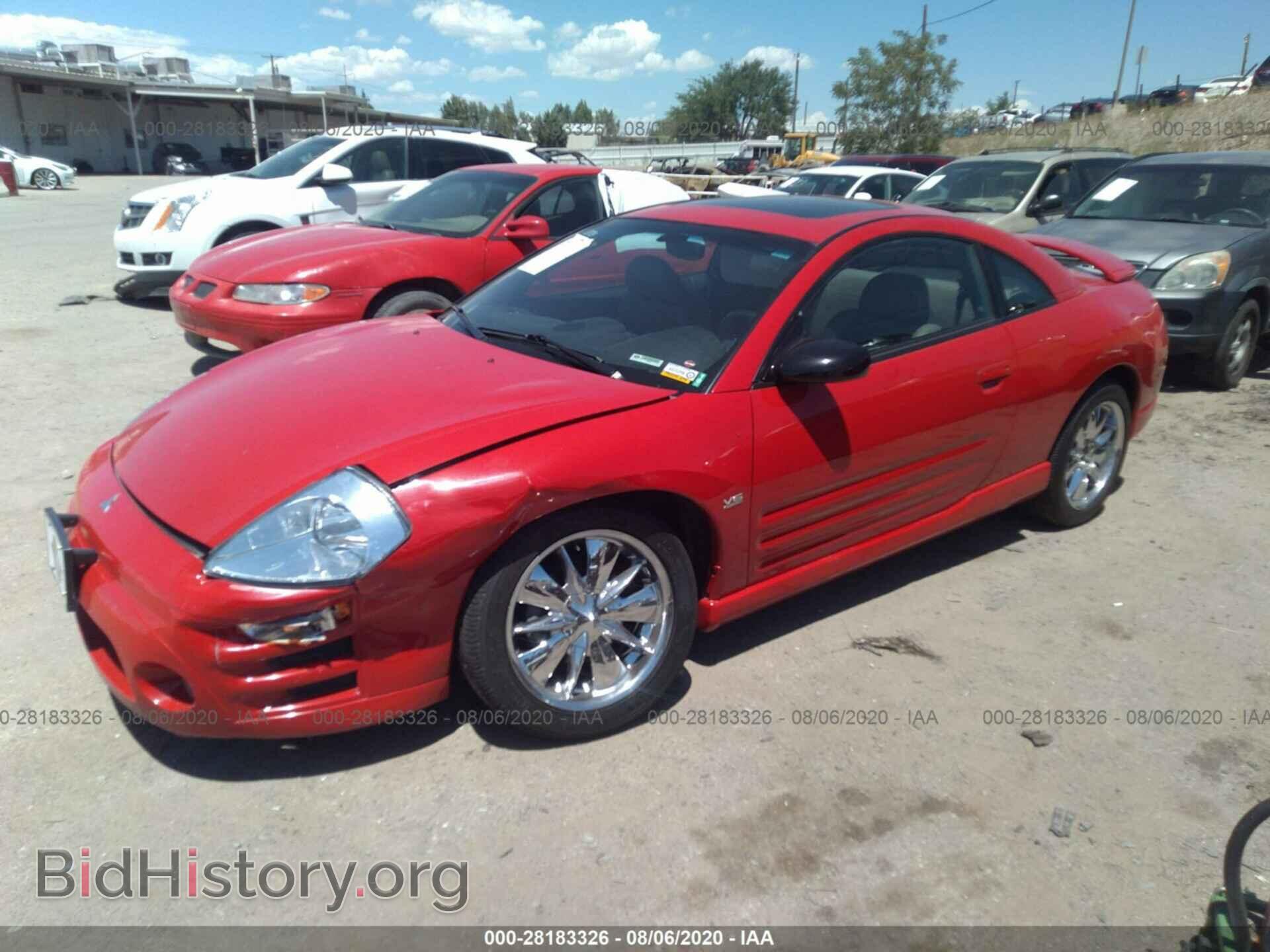 2003 MITSUBISHI ECLIPSE - VIN: 4A3AC74H93E001432 - Фото 2