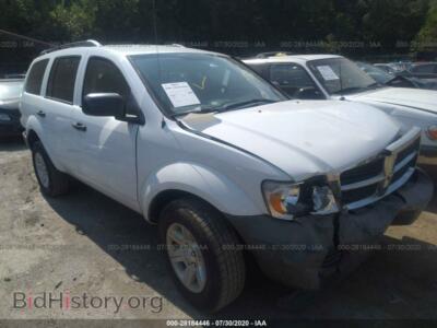 2007 Dodge DURANGO SXT, белый — VIN 1D8HD38K77F557043, IAAI