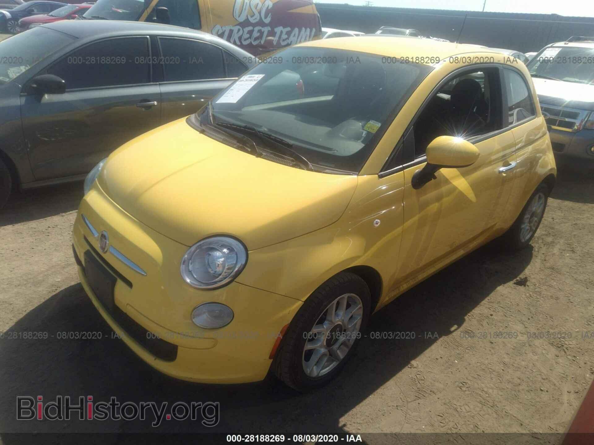 2012 FIAT 500 - VIN: 3C3CFFAR4CT303502 - Фото 2