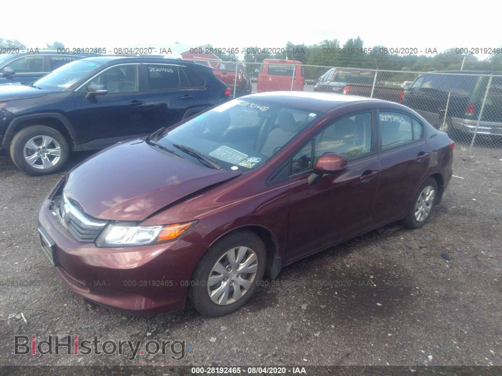 2012 HONDA CIVIC SDN - VIN: 19XFB2F55CE108970 - Фото 2