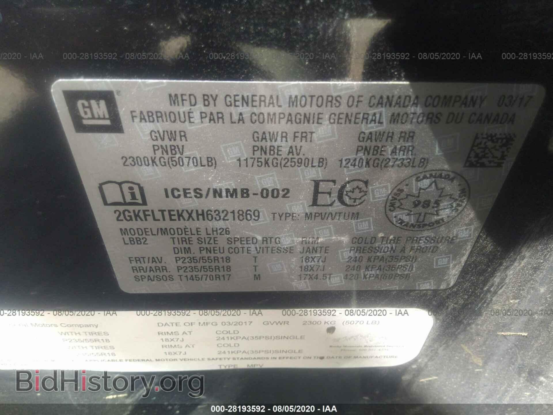 2017 GMC TERRAIN - VIN: 2GKFLTEKXH6321869 - Фото 9