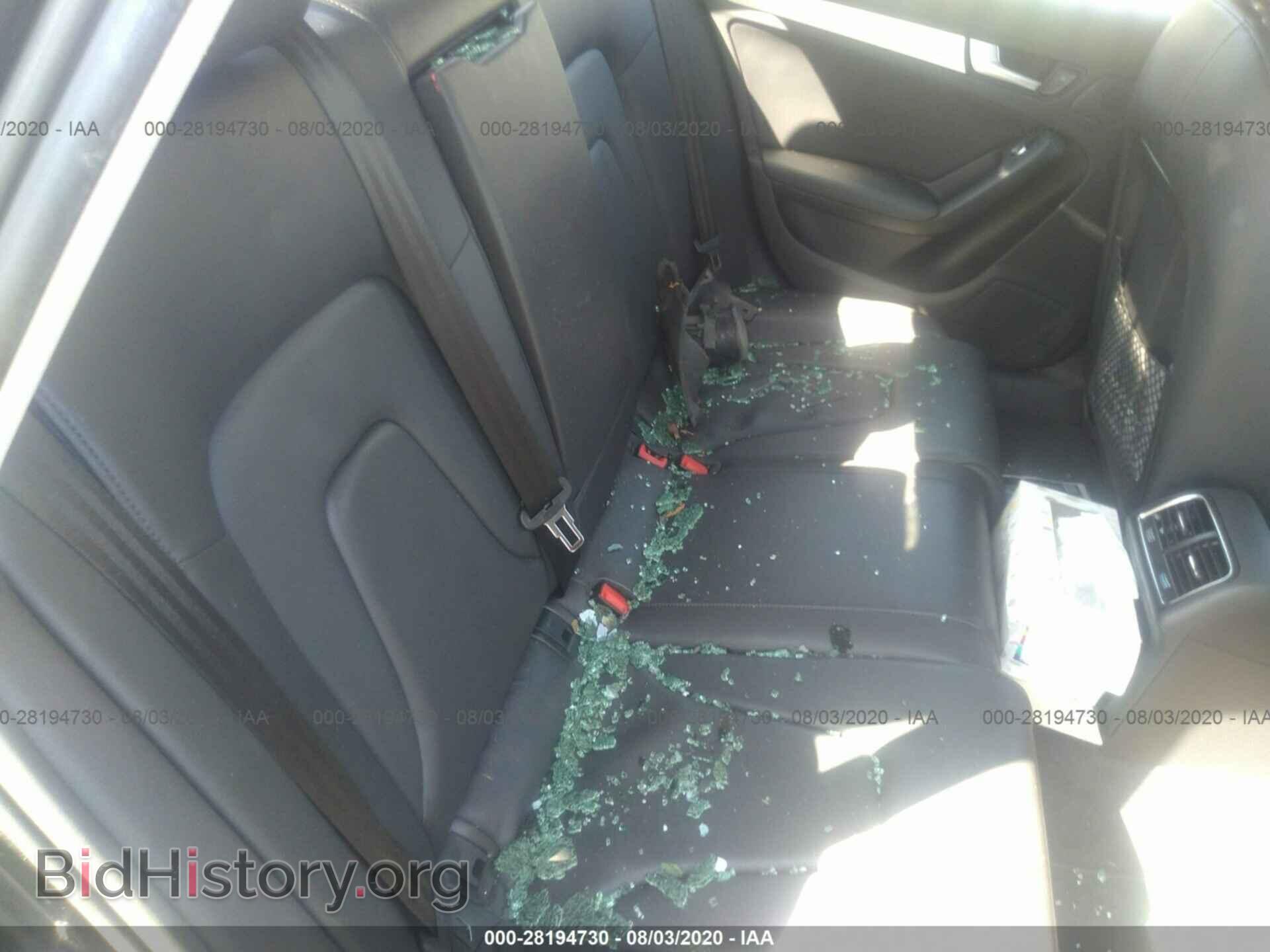 2013 AUDI A4 - VIN: WAUFFAFL0DN004295 - Фото 8