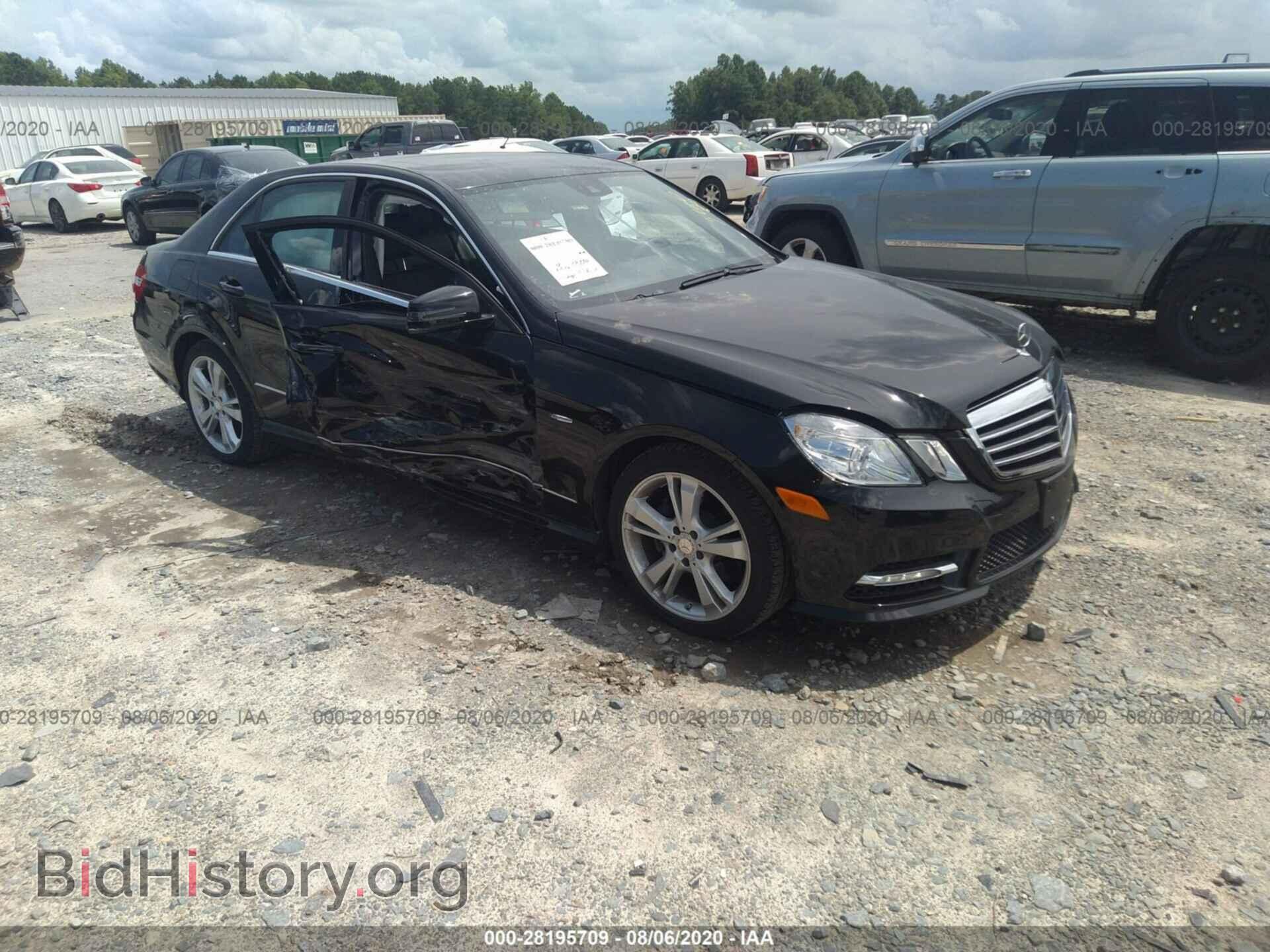 Photo WDDHF8JB6CA651850 - MERCEDES-BENZ E-CLASS 2012