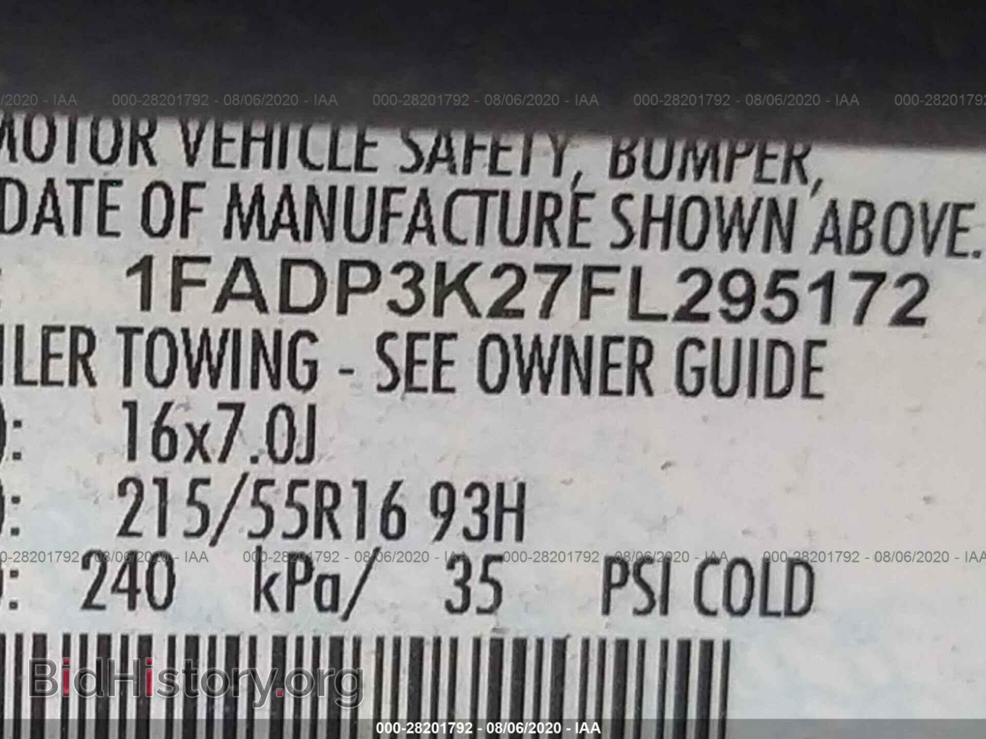 2015 FORD FOCUS - VIN: 1FADP3K27FL295172 - Фото 9