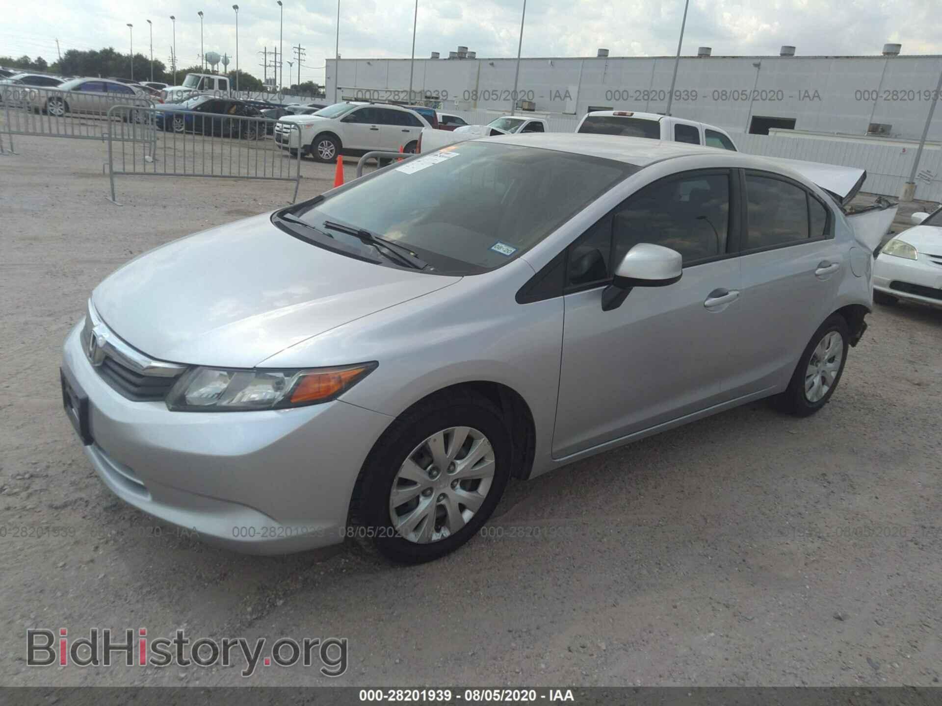 2012 HONDA CIVIC SDN - VIN: 2HGFB2F53CH336049 - Фото 2