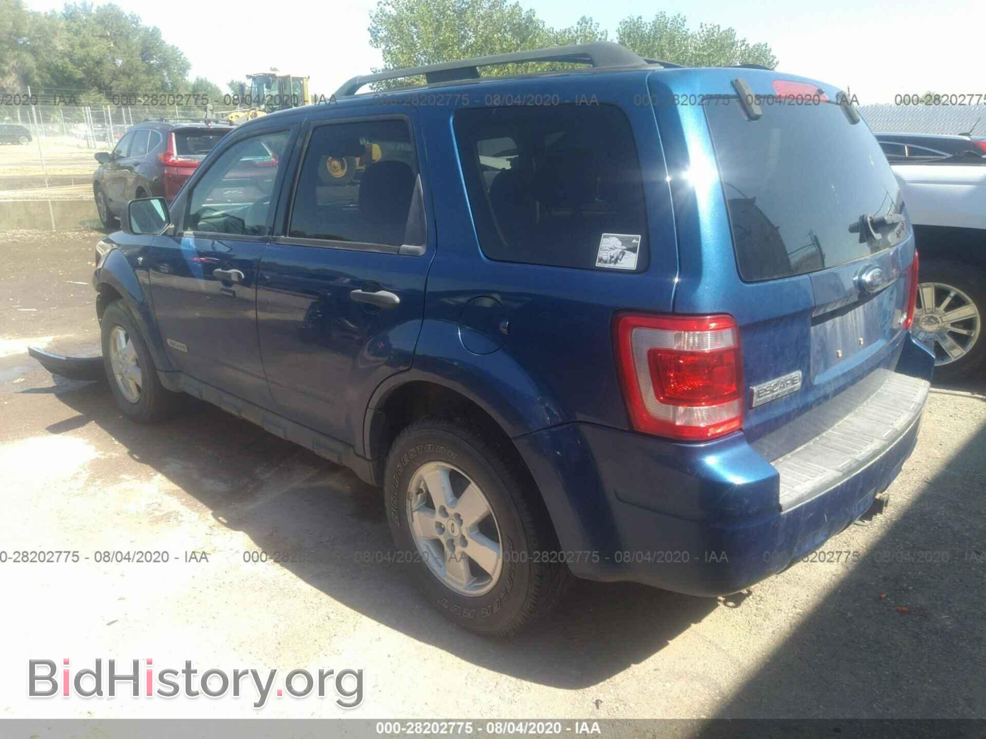 2008 FORD ESCAPE - VIN: 1FMCU93198KB80102 - Фото 3