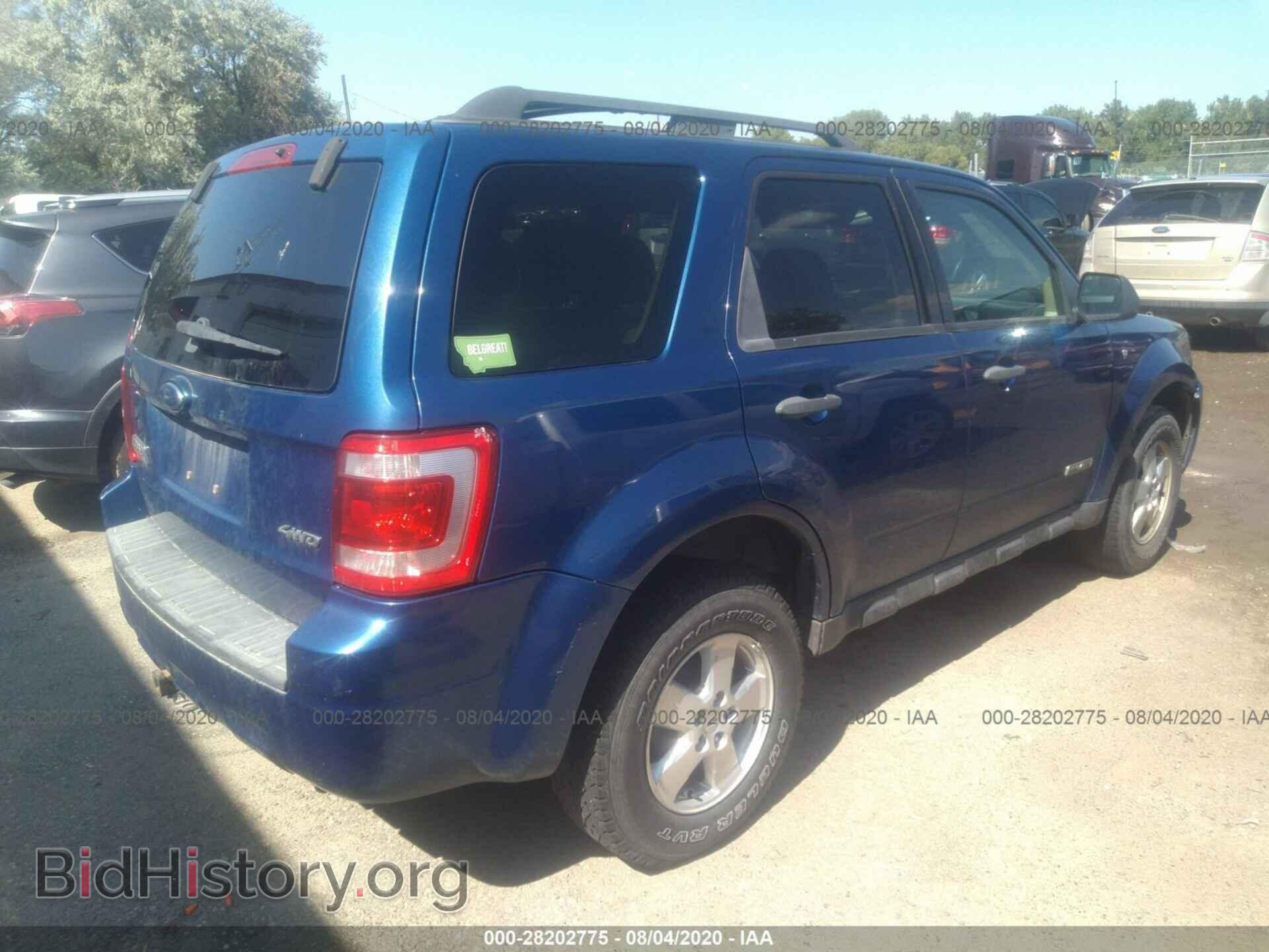 2008 FORD ESCAPE - VIN: 1FMCU93198KB80102 - Фото 4
