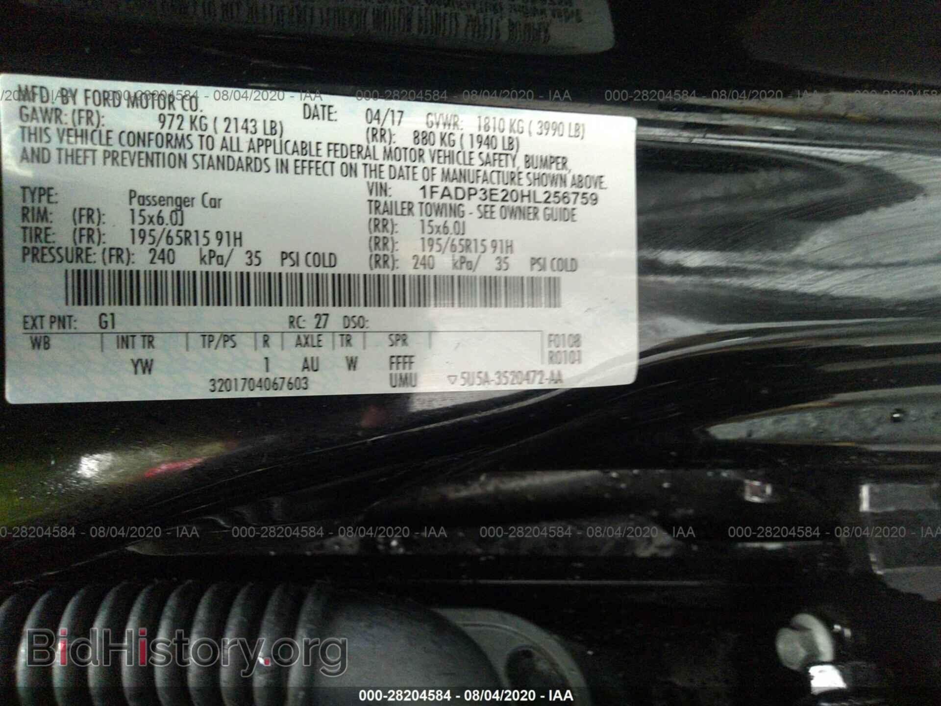 2017 FORD FOCUS - VIN: 1FADP3E20HL256759 - Photo 9