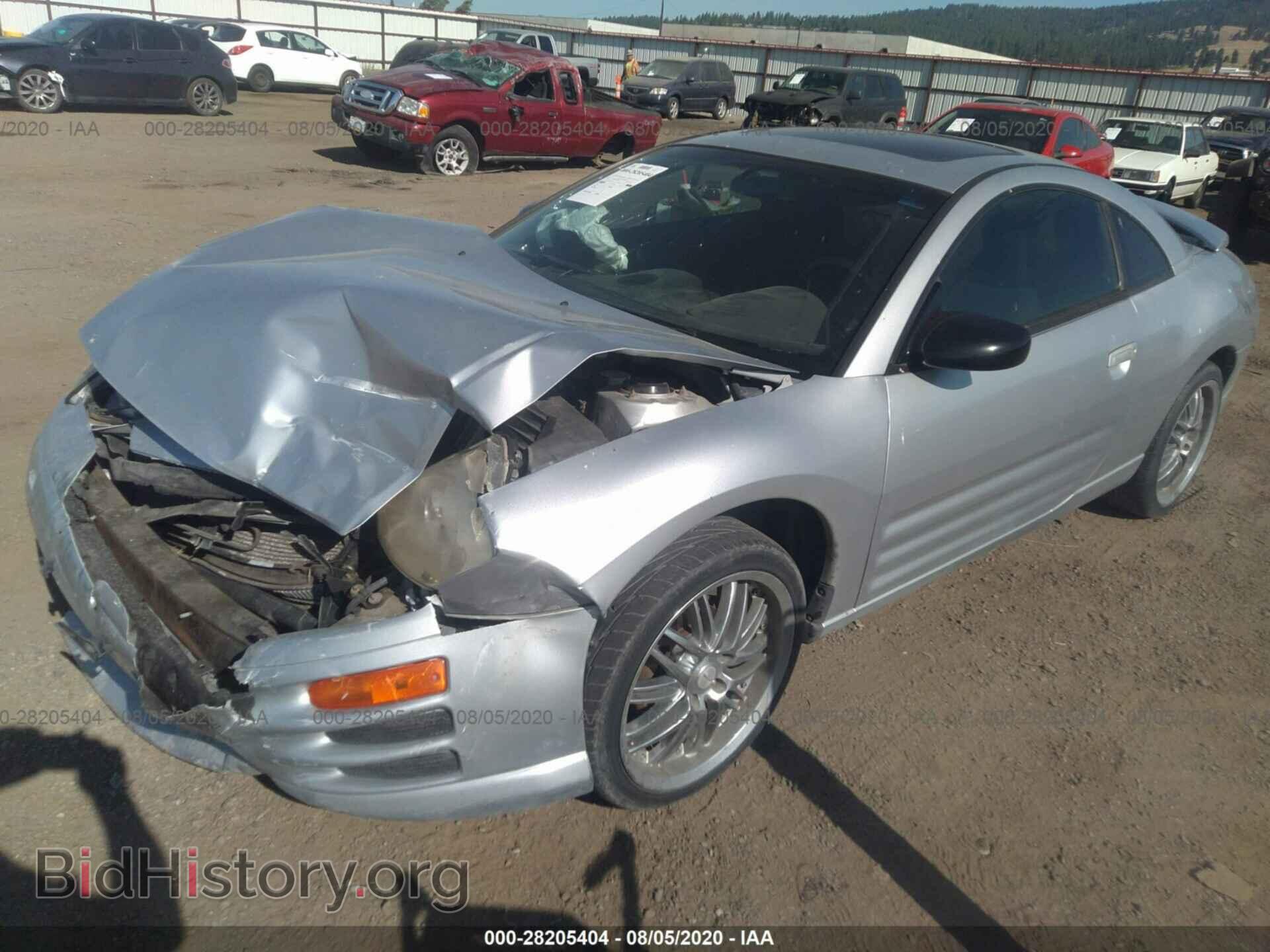 2001 MITSUBISHI ECLIPSE - VIN: 4A3AC44G01E031230 - Фото 2