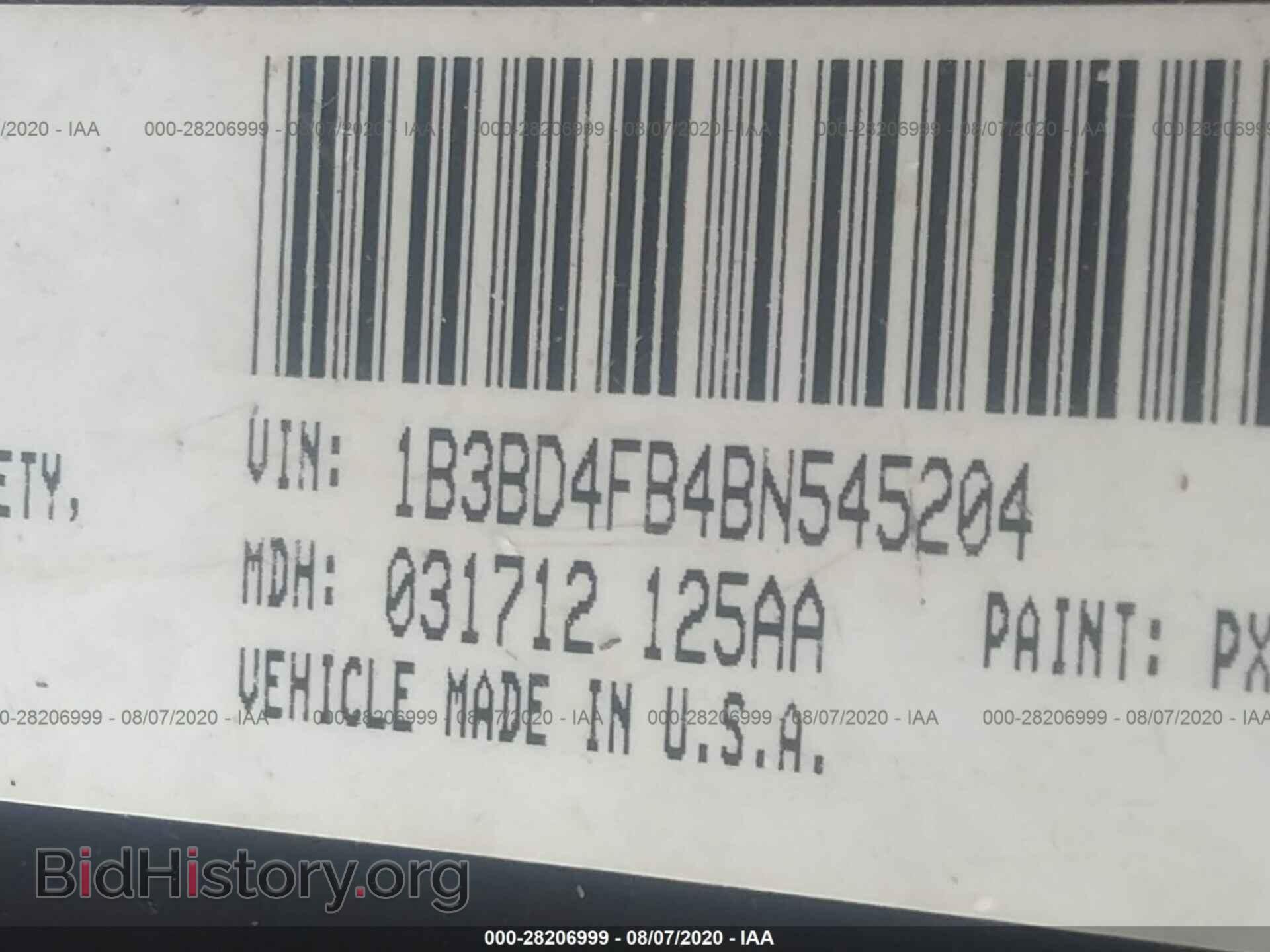 2011 DODGE AVENGER - VIN: 1B3BD4FB4BN545204 - Фото 9