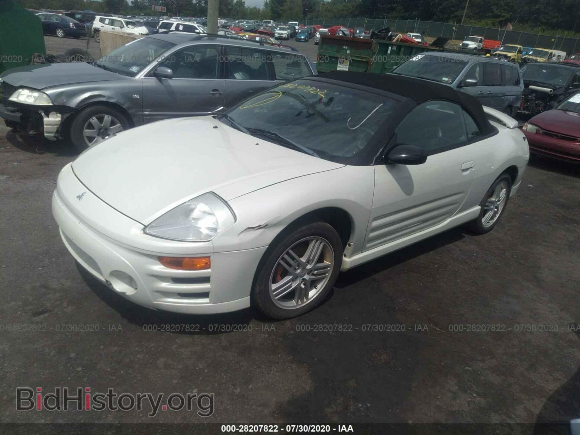 2003 MITSUBISHI ECLIPSE - VIN: 4A3AE55H03E185379 - Фото 2