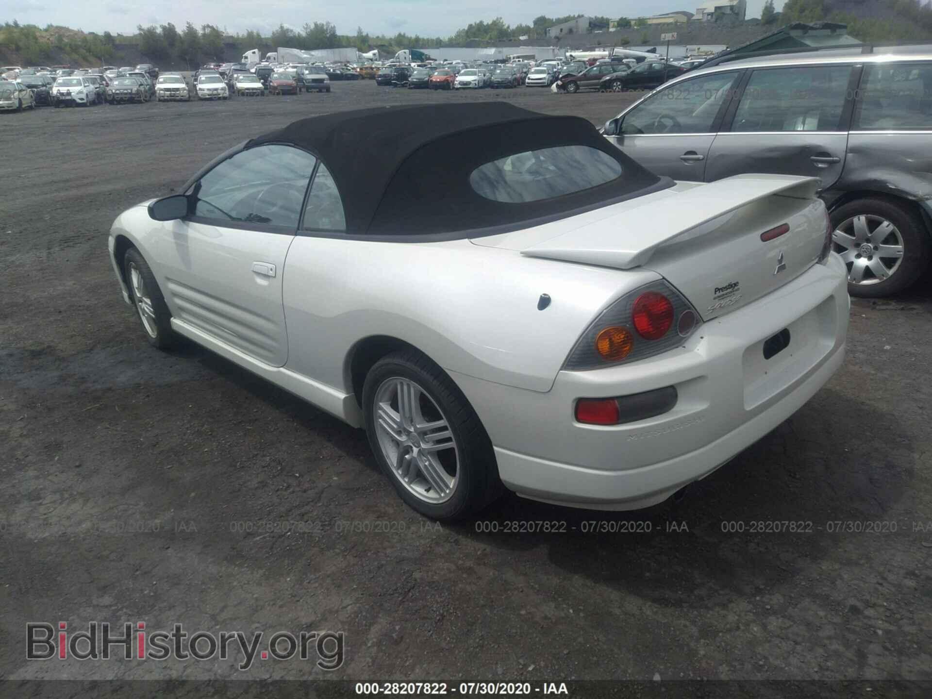 2003 MITSUBISHI ECLIPSE - VIN: 4A3AE55H03E185379 - Фото 3