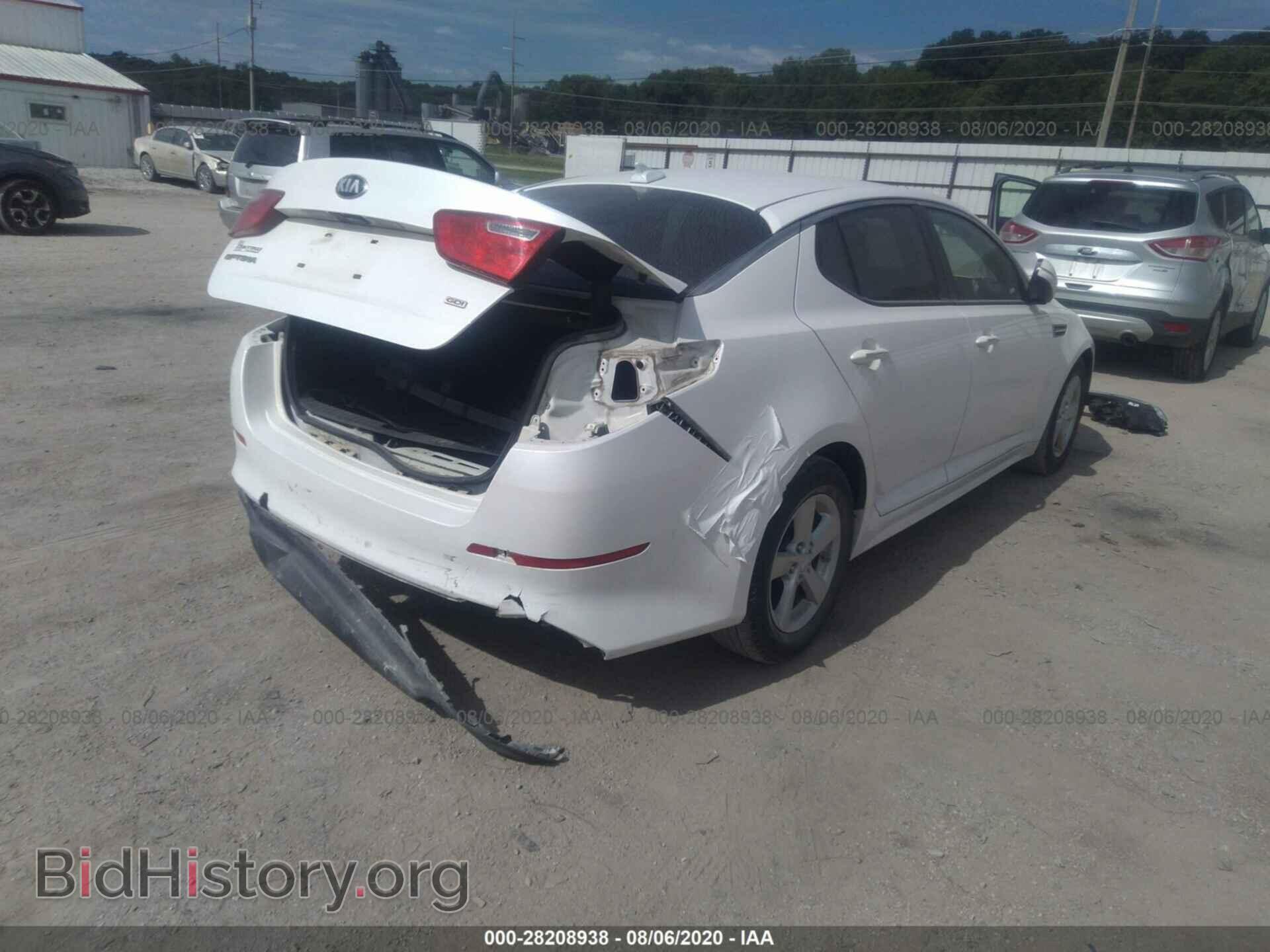 2014 KIA OPTIMA - VIN: KNAGM4A75E5460722 - Фото 4
