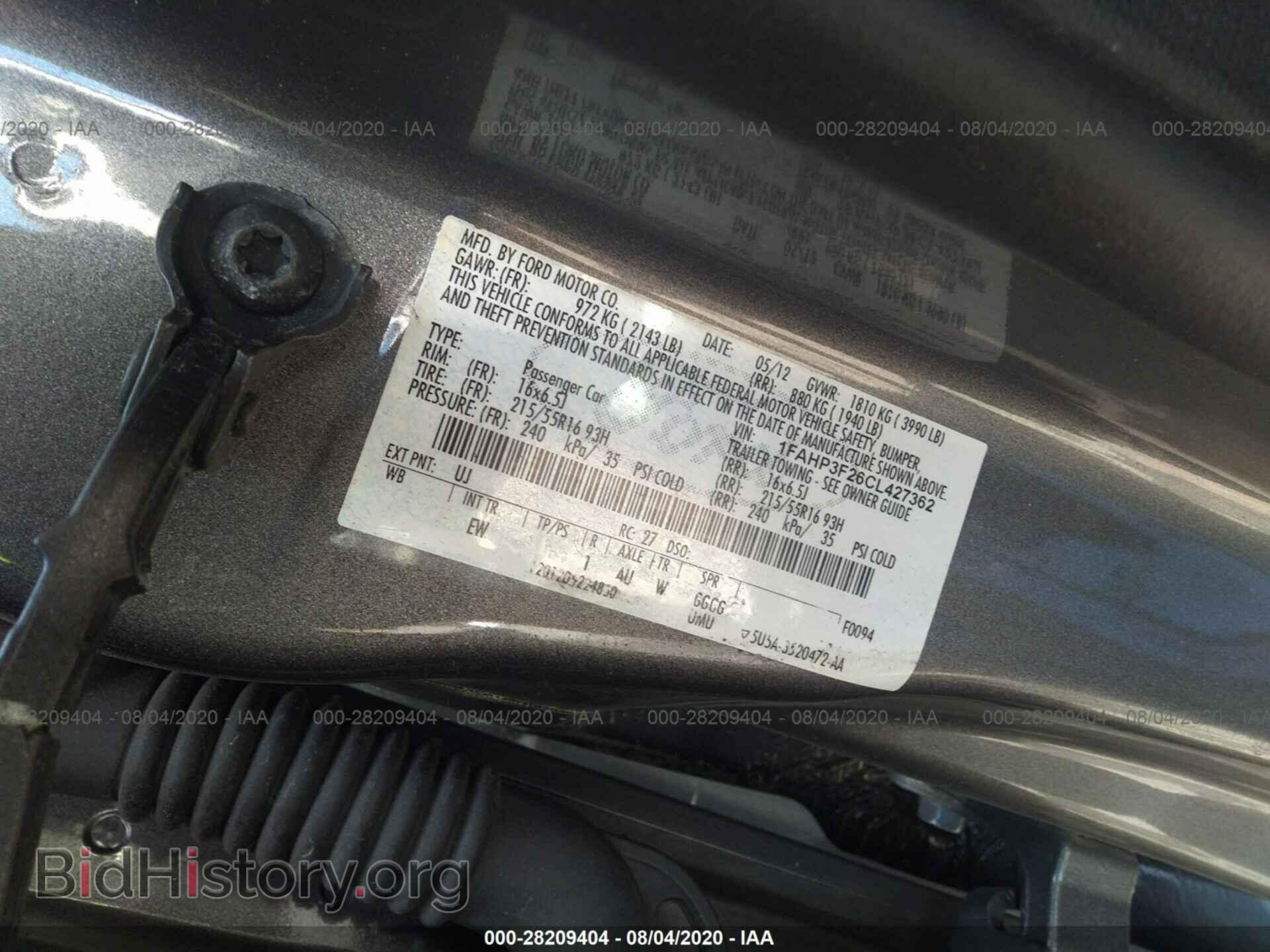 2012 FORD FOCUS - VIN: 1FAHP3F26CL427362 - Photo 9