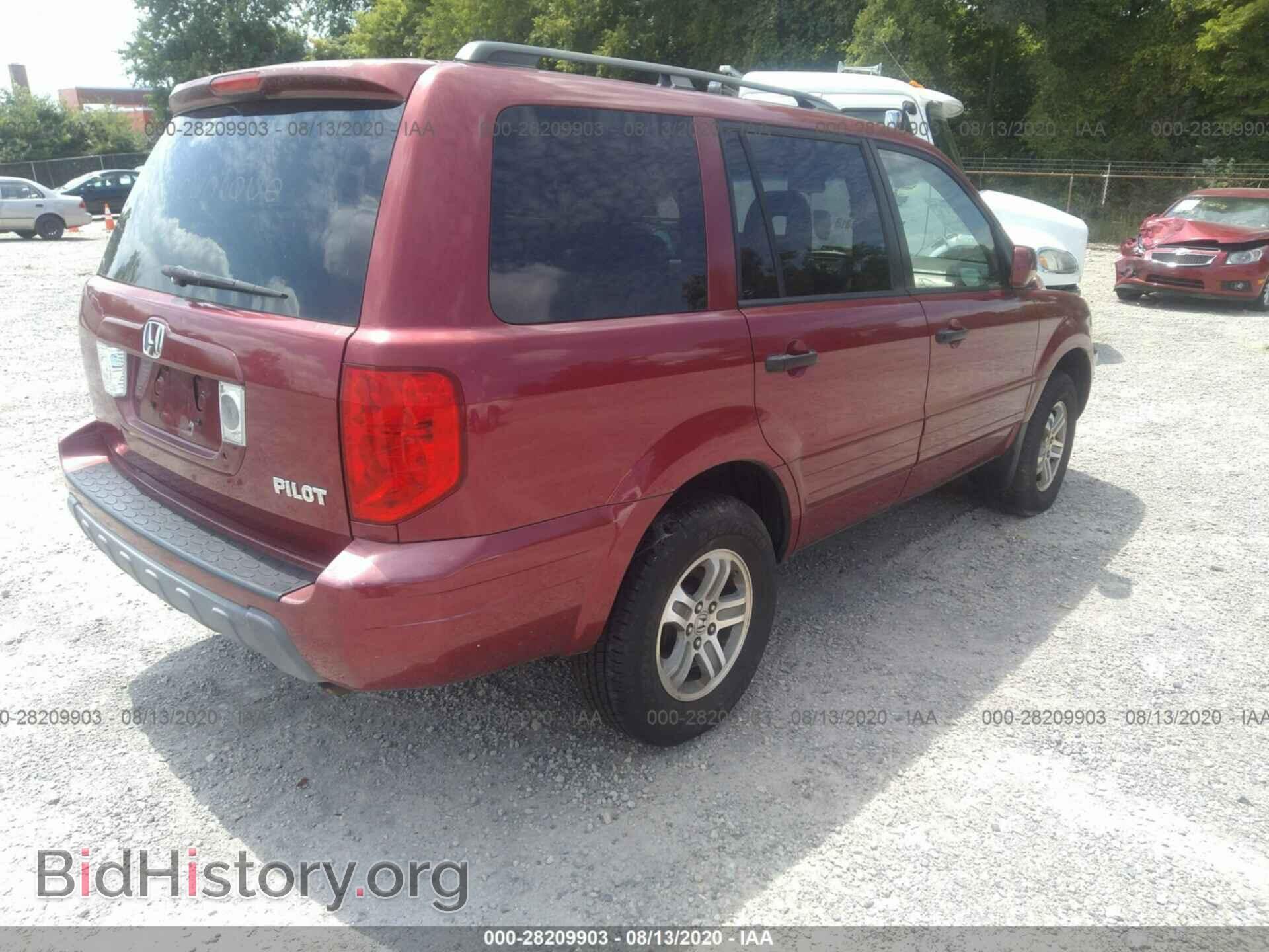 2005 HONDA PILOT - VIN: 2HKYF18545H528741 - Фото 4