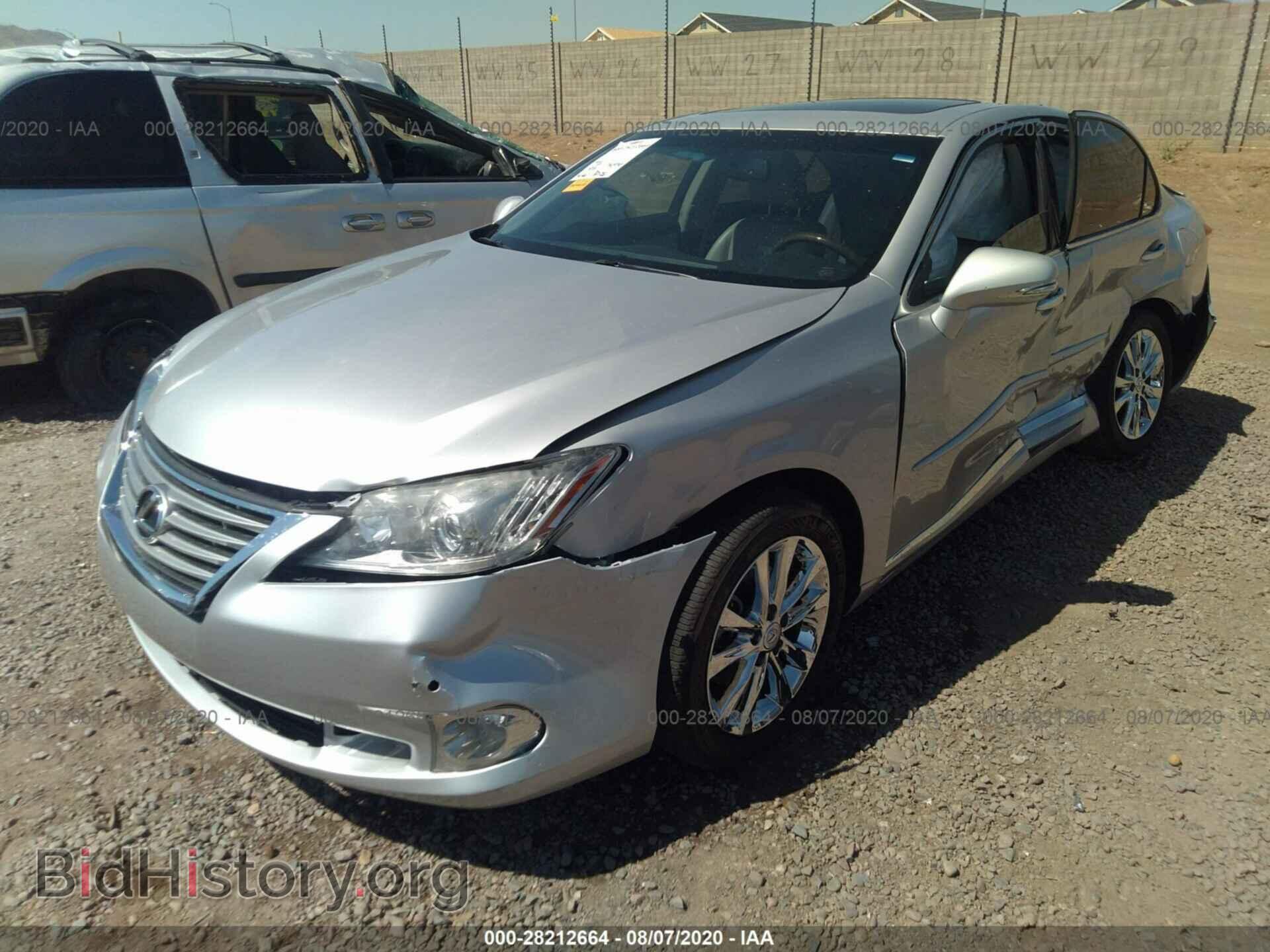2012 LEXUS ES 350 - VIN: JTHBK1EG8C2503975 - Фото 2