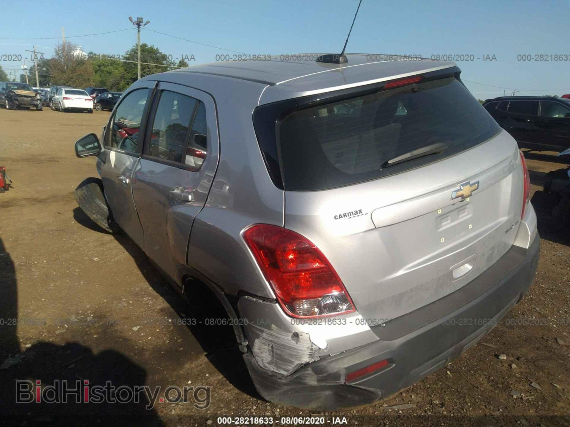 2016 CHEVROLET TRAX - VIN: 3GNCJKSB2GL265706 - Фото 3