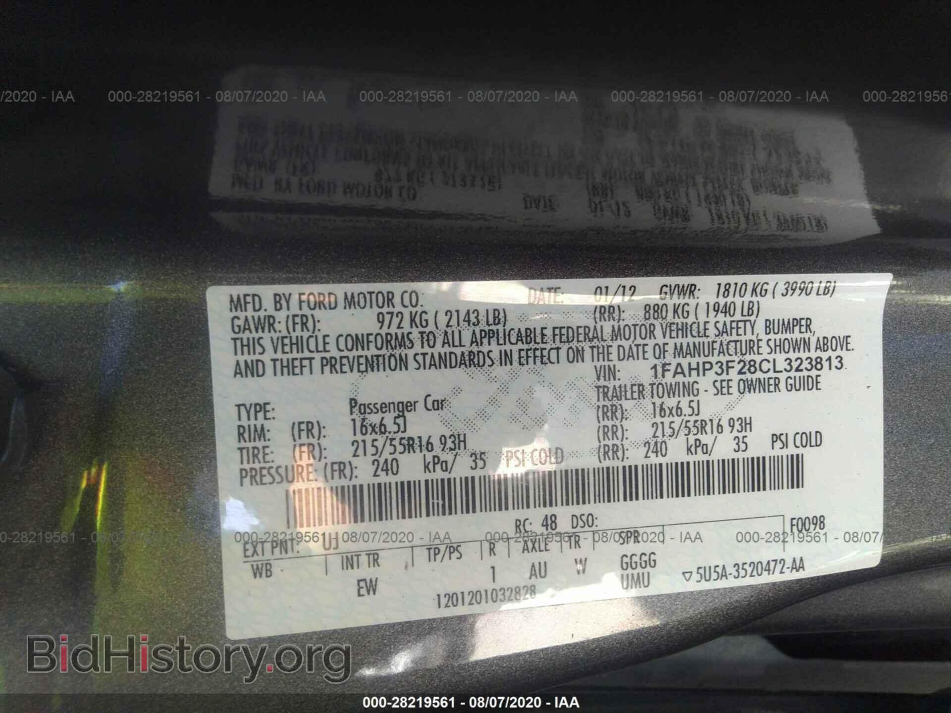 2012 FORD FOCUS - VIN: 1FAHP3F28CL323813 - Photo 9