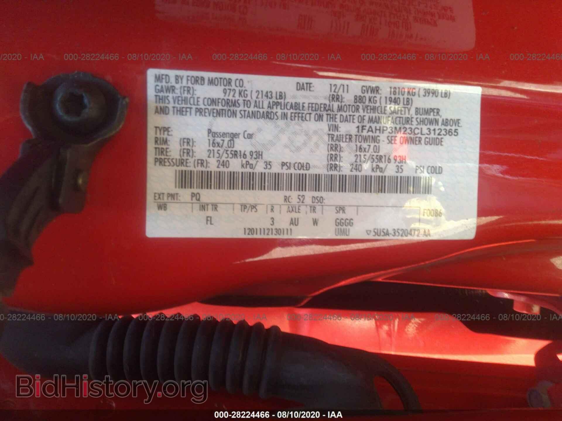 2012 FORD FOCUS - VIN: 1FAHP3M23CL312365 - Photo 9
