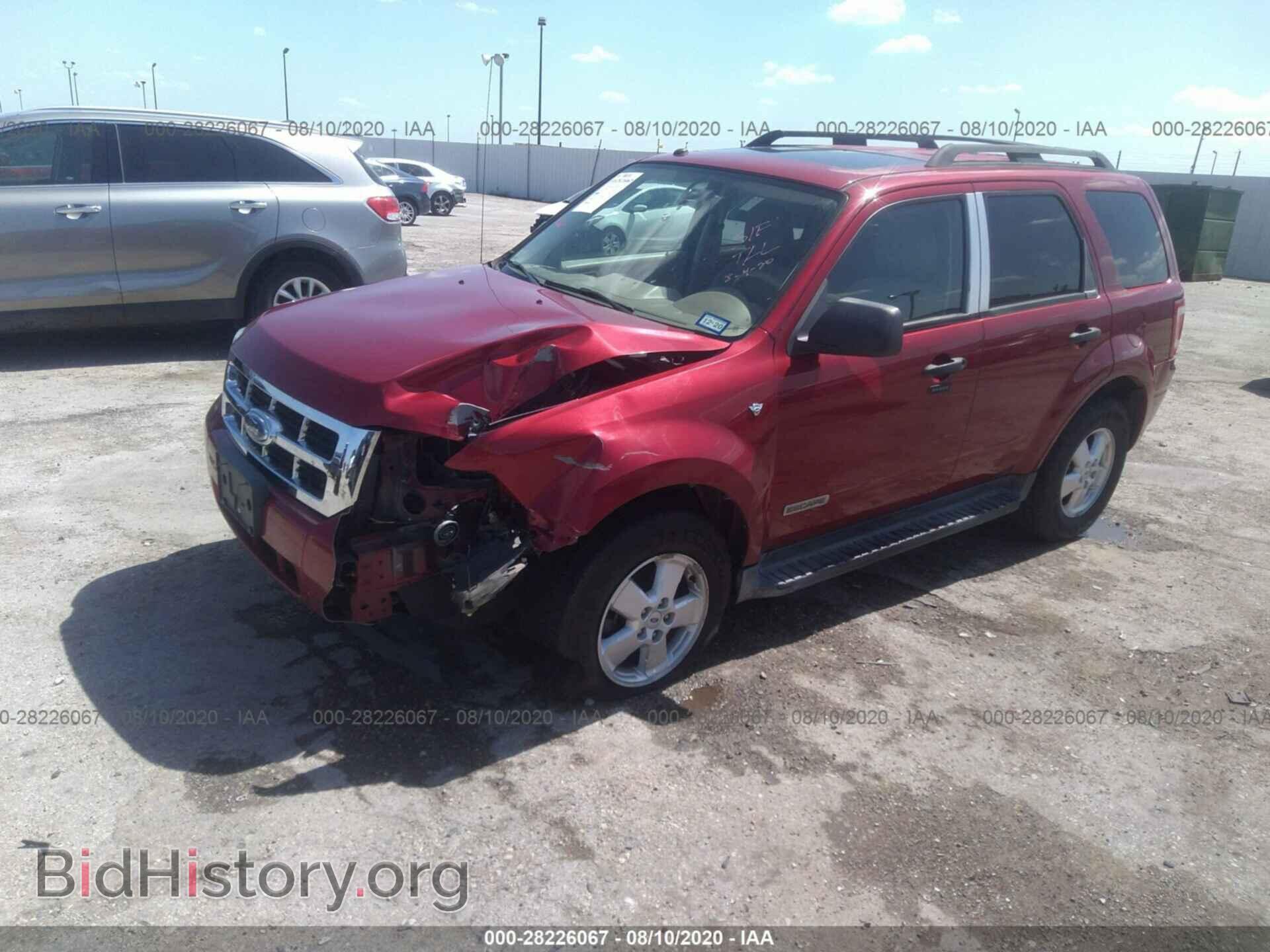 2008 FORD ESCAPE - VIN: 1FMCU03158KA17507 - Фото 2