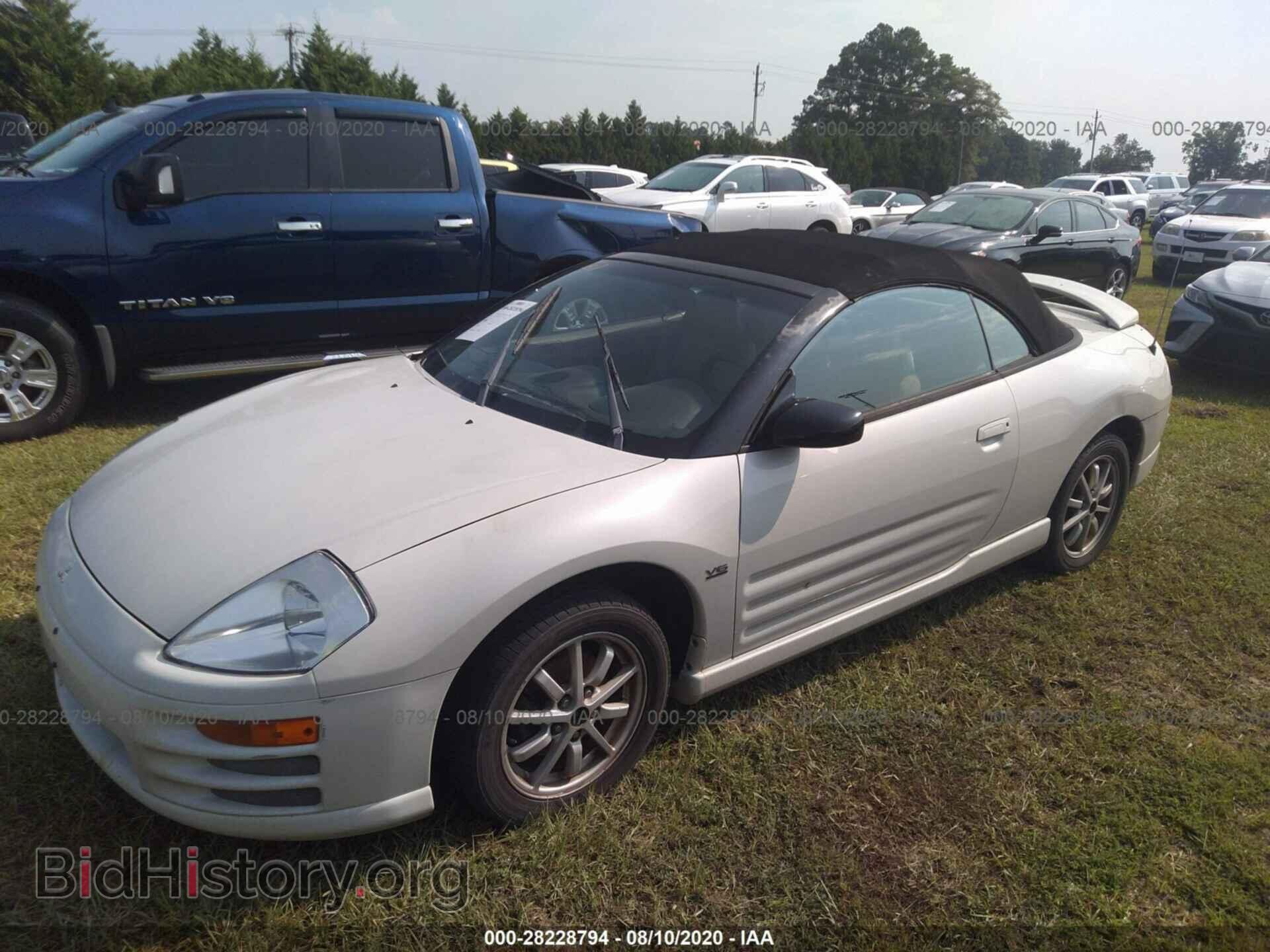 2002 MITSUBISHI ECLIPSE - VIN: 4A3AE85H62E051038 - Фото 2