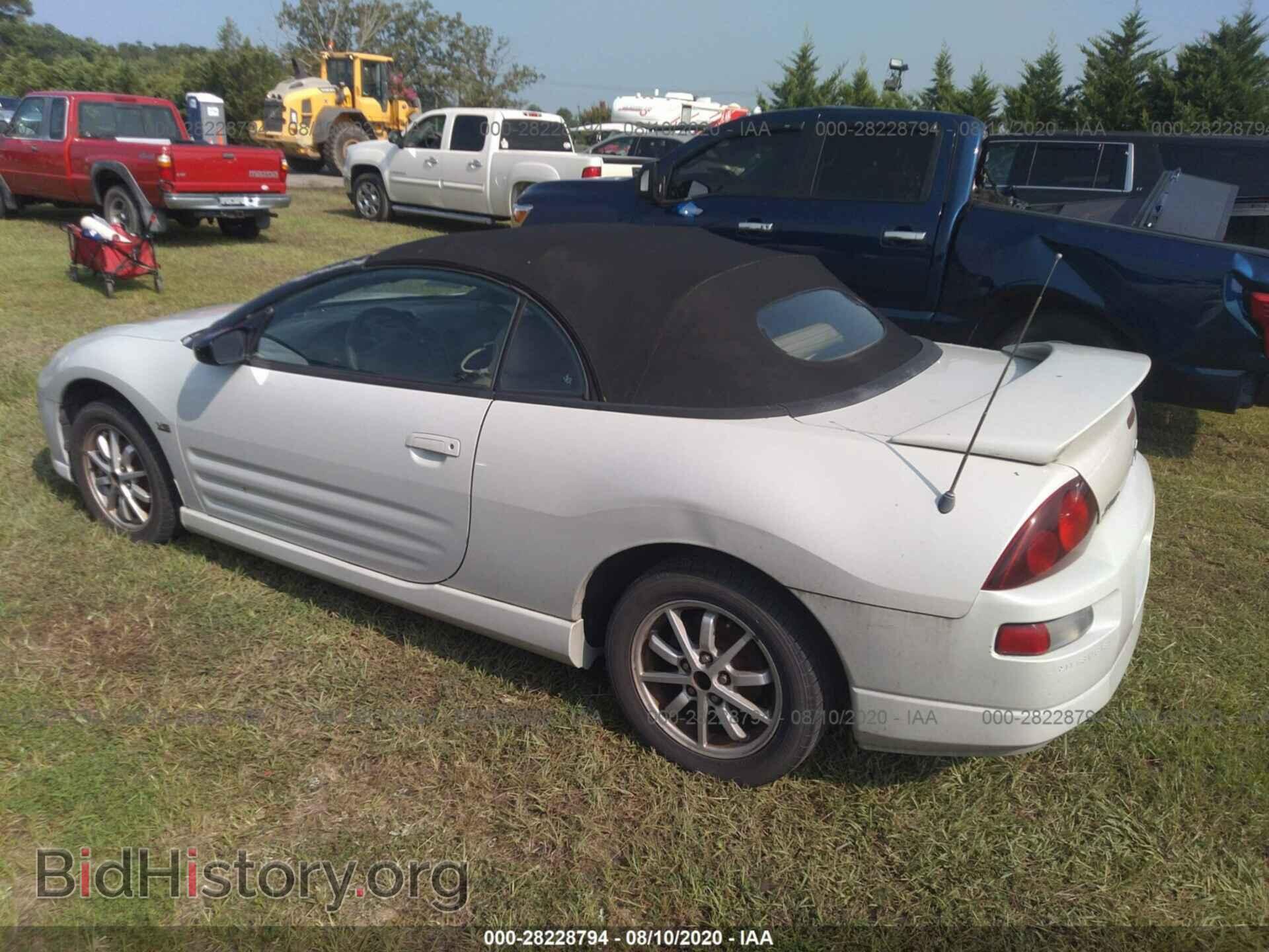 2002 MITSUBISHI ECLIPSE - VIN: 4A3AE85H62E051038 - Фото 3