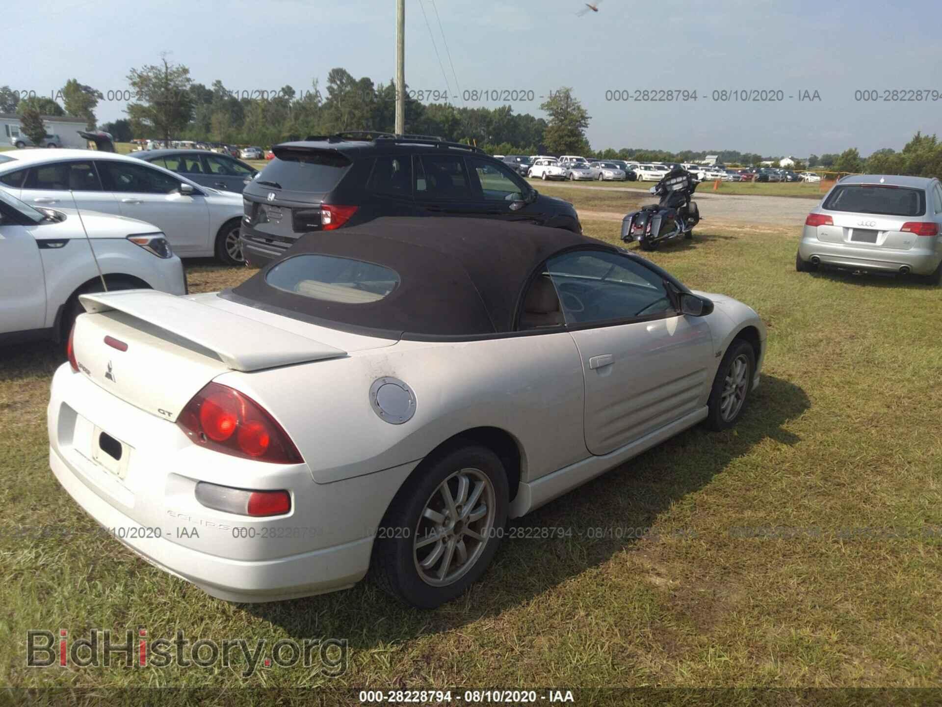 2002 MITSUBISHI ECLIPSE - VIN: 4A3AE85H62E051038 - Фото 4
