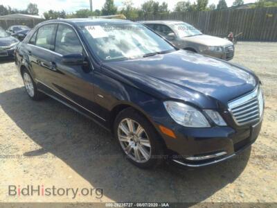 2012 Mercedes-Benz E-CLASS E 350, синий — VIN WDDHF8JB7CA561753, IAAI