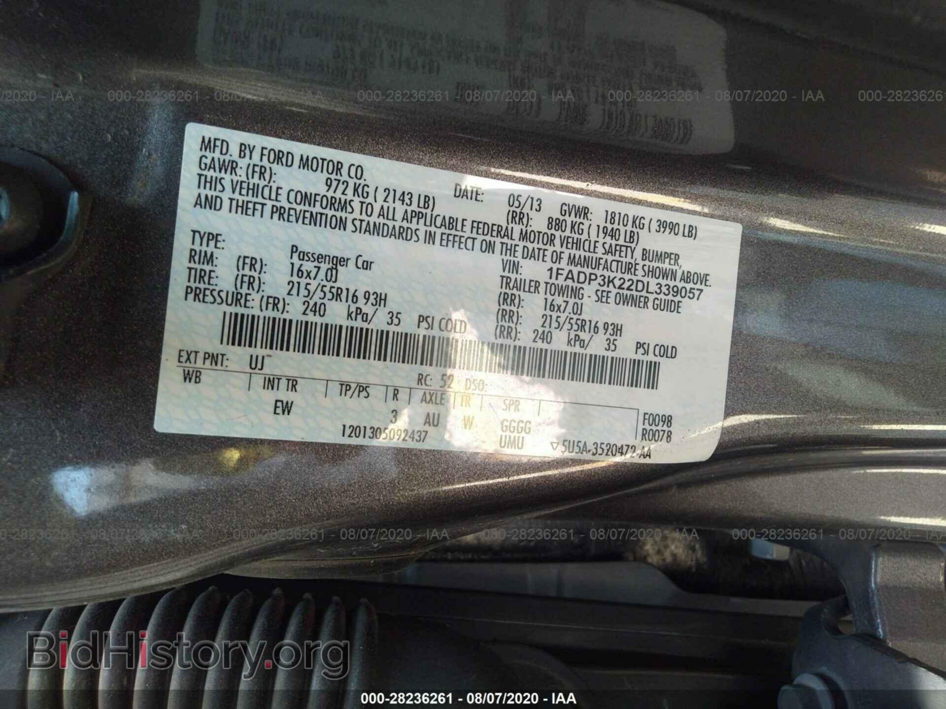 2013 FORD FOCUS - VIN: 1FADP3K22DL339057 - Photo 9