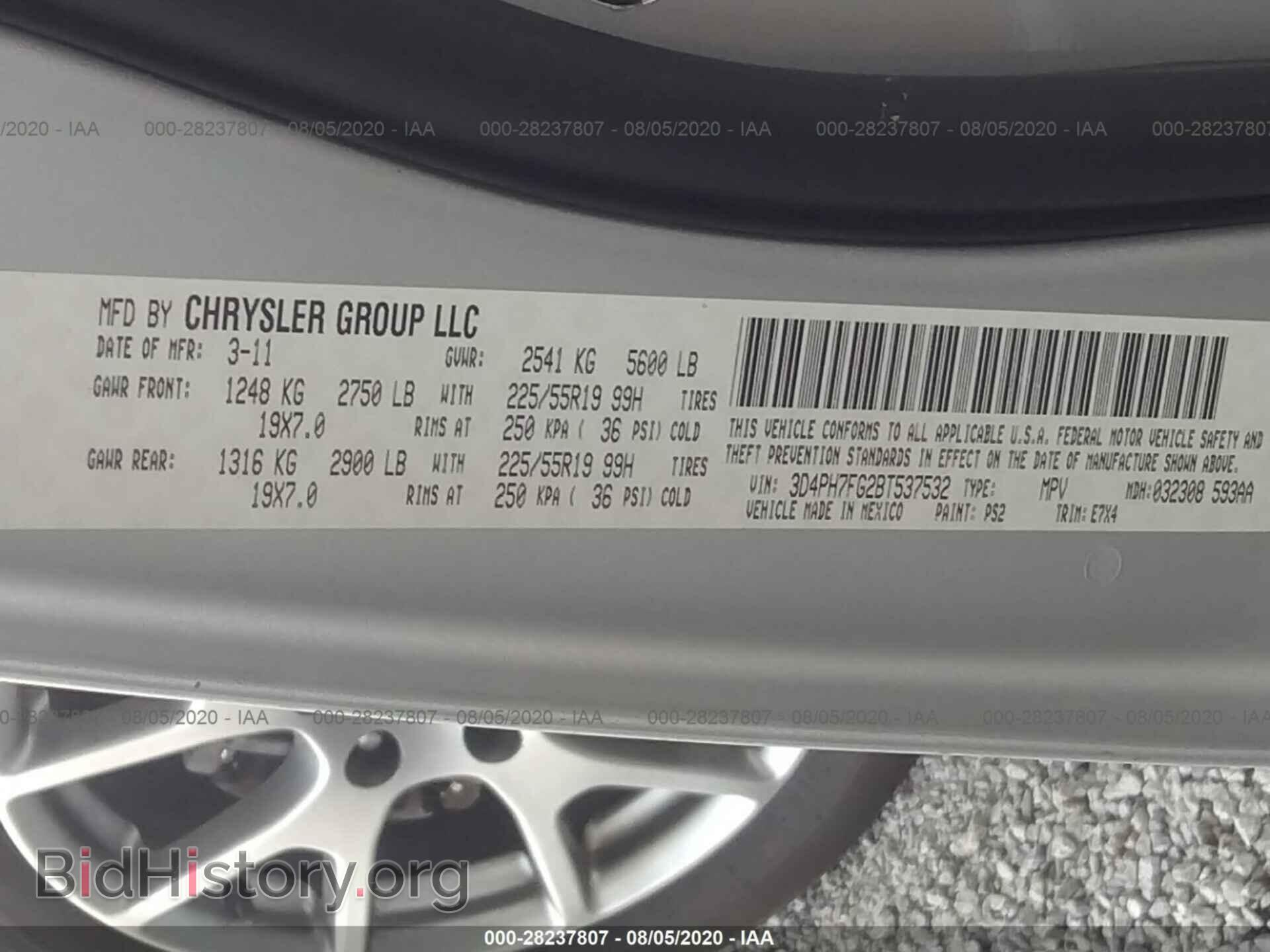2011 DODGE JOURNEY - VIN: 3D4PH7FG2BT537532 - Photo 9