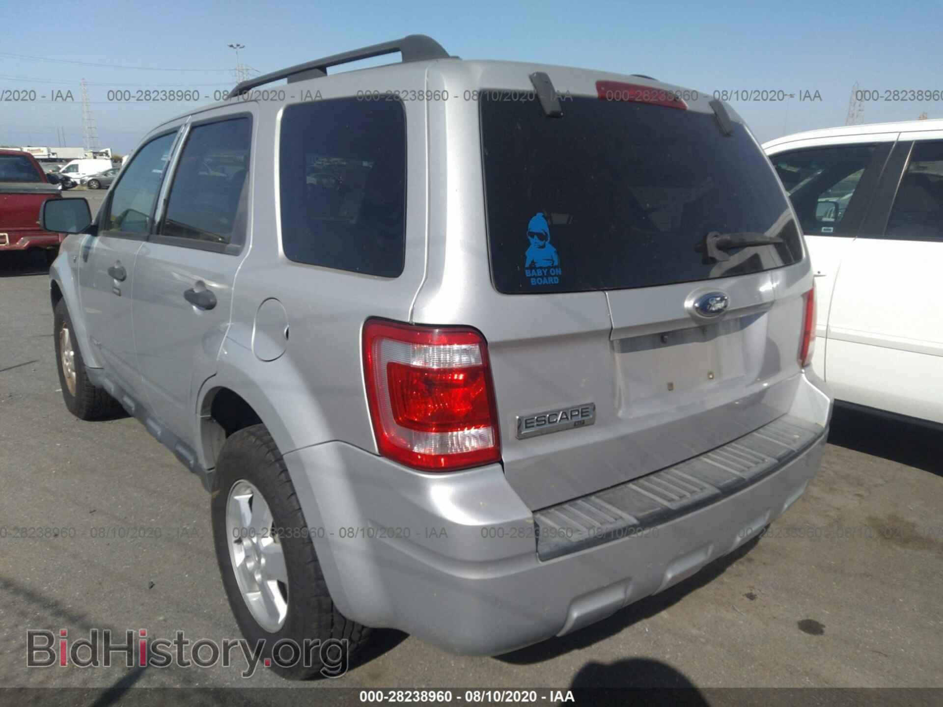 2008 FORD ESCAPE - VIN: 1FMCU03138KA26948 - Фото 3