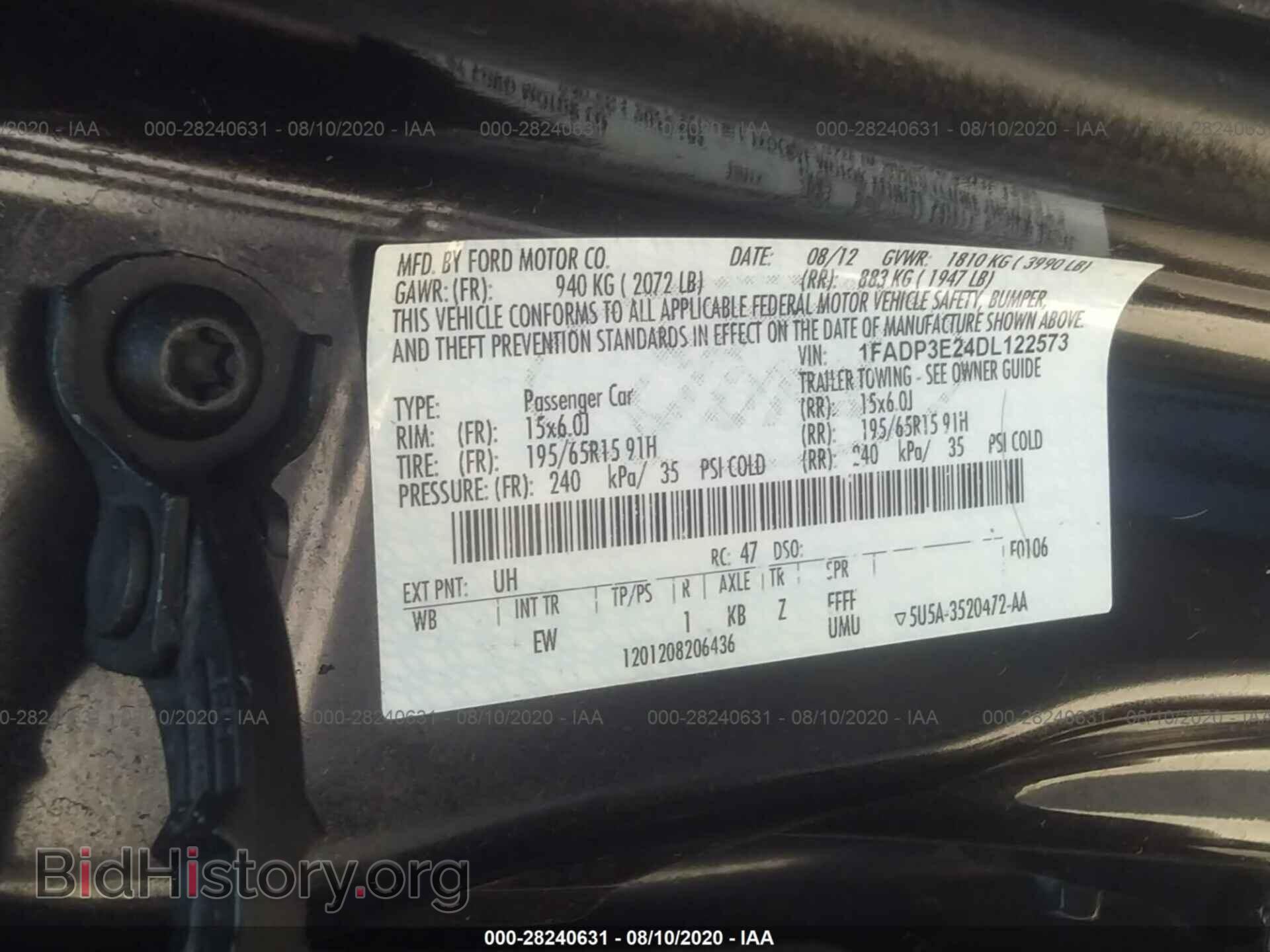 2013 FORD FOCUS - VIN: 1FADP3E24DL122573 - Photo 9