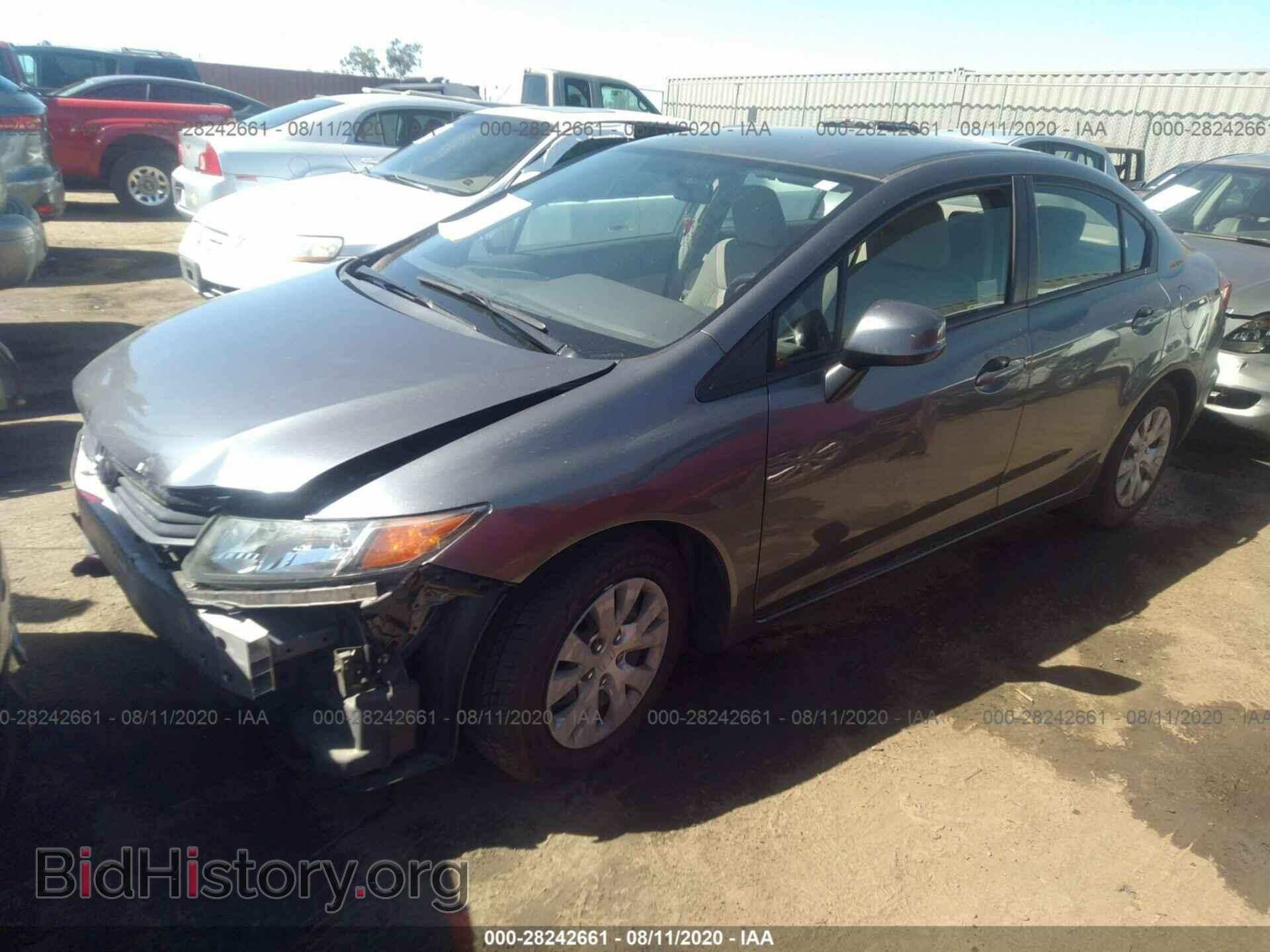 2012 HONDA CIVIC SDN - VIN: JHMFB2F57CS005349 - Фото 2