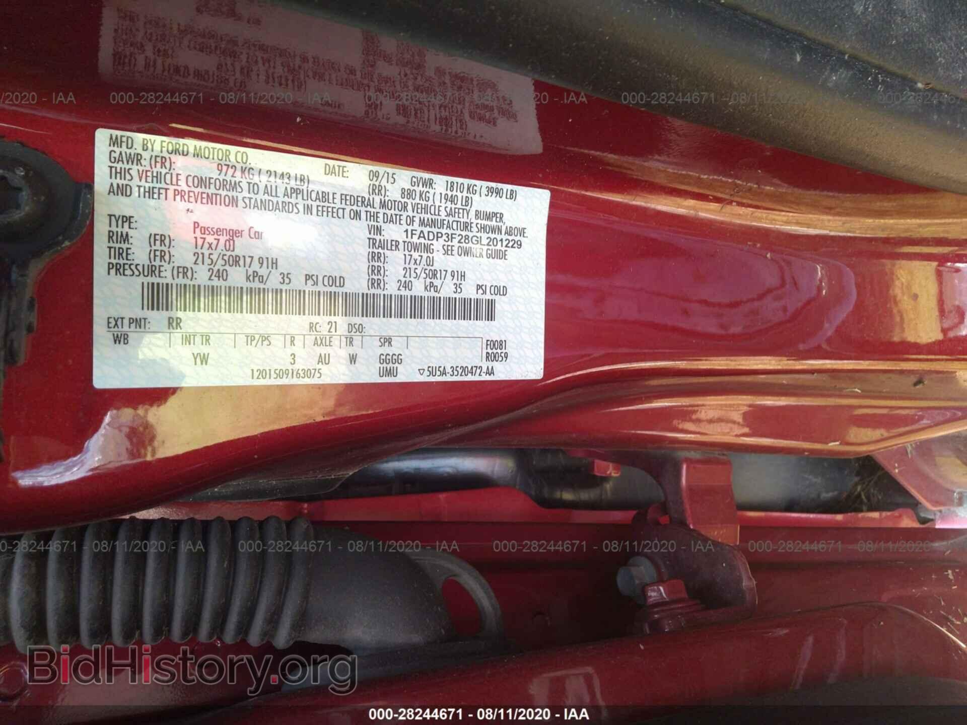 2016 FORD FOCUS - VIN: 1FADP3F28GL201229 - Photo 9