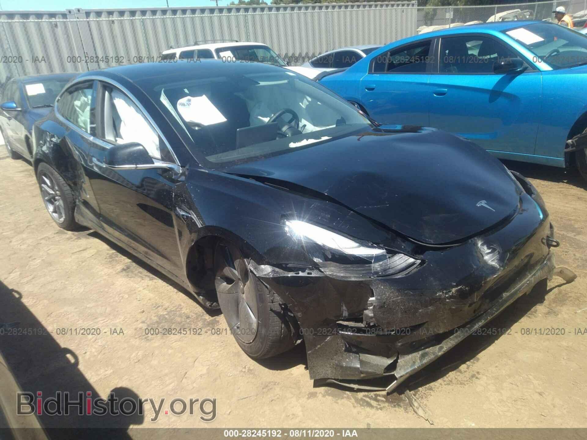 Photo 5YJ3E1EA9KF399078 - TESLA MODEL 3 2019