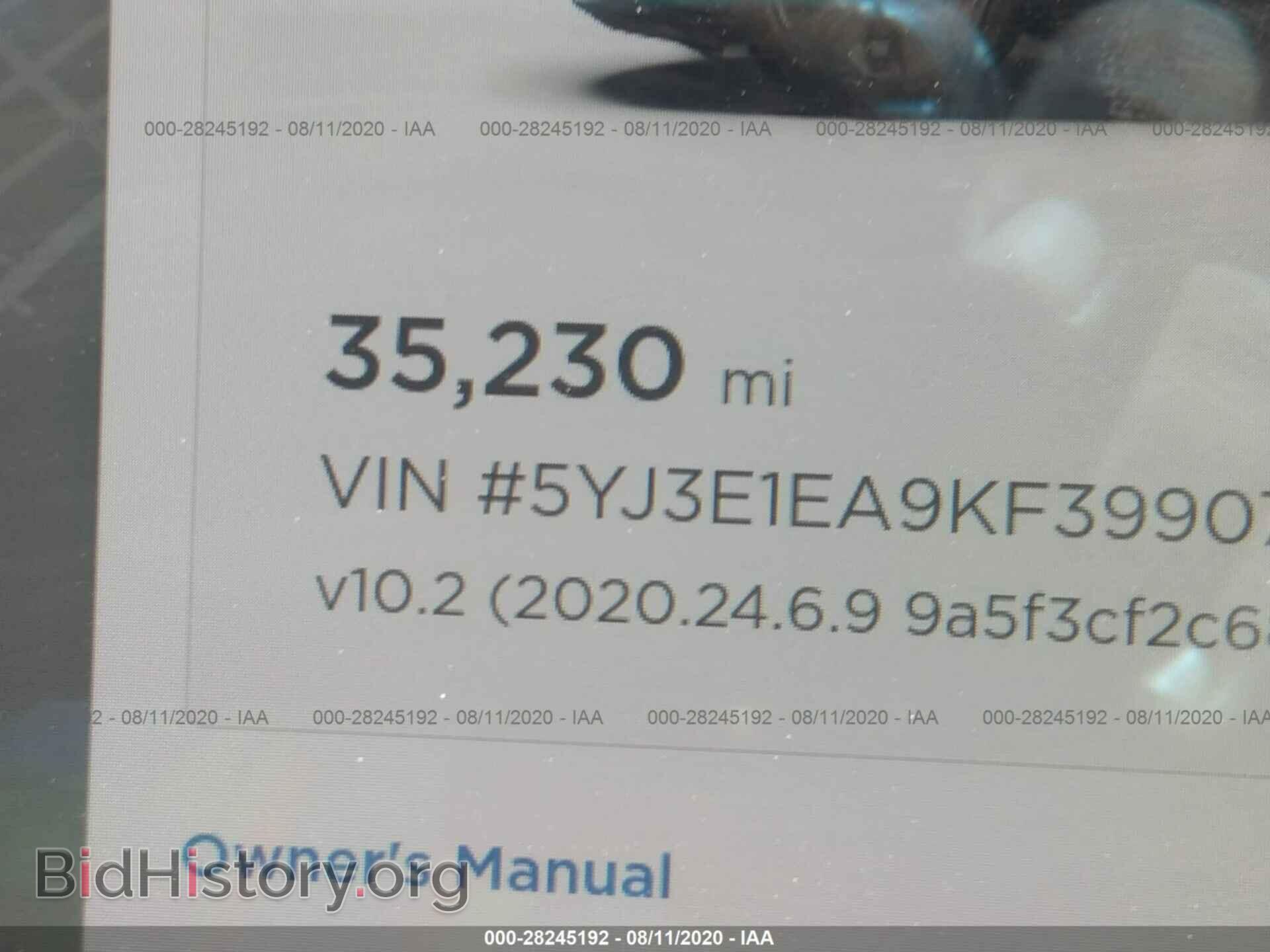 2019 TESLA MODEL 3 - VIN: 5YJ3E1EA9KF399078 - Фото 7