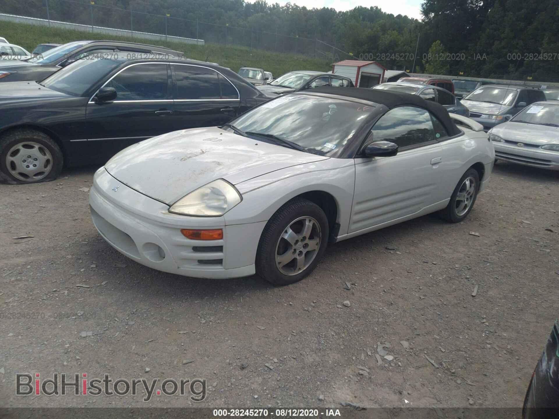 2003 MITSUBISHI ECLIPSE - VIN: 4A3AE45G73E019135 - Фото 2
