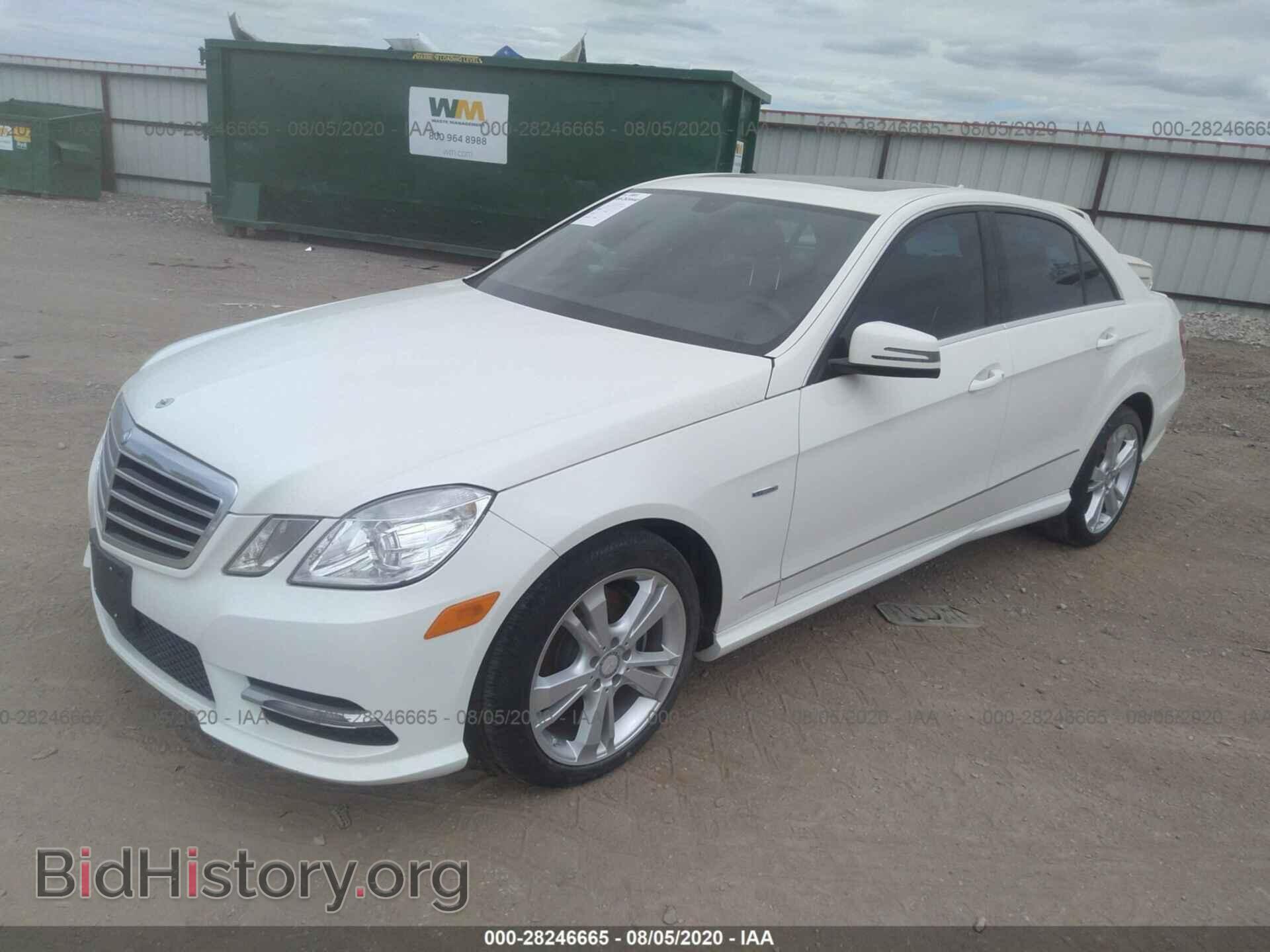 2012 MERCEDES-BENZ E-CLASS - VIN: WDDHF8JB0CA620576 - Photo 2